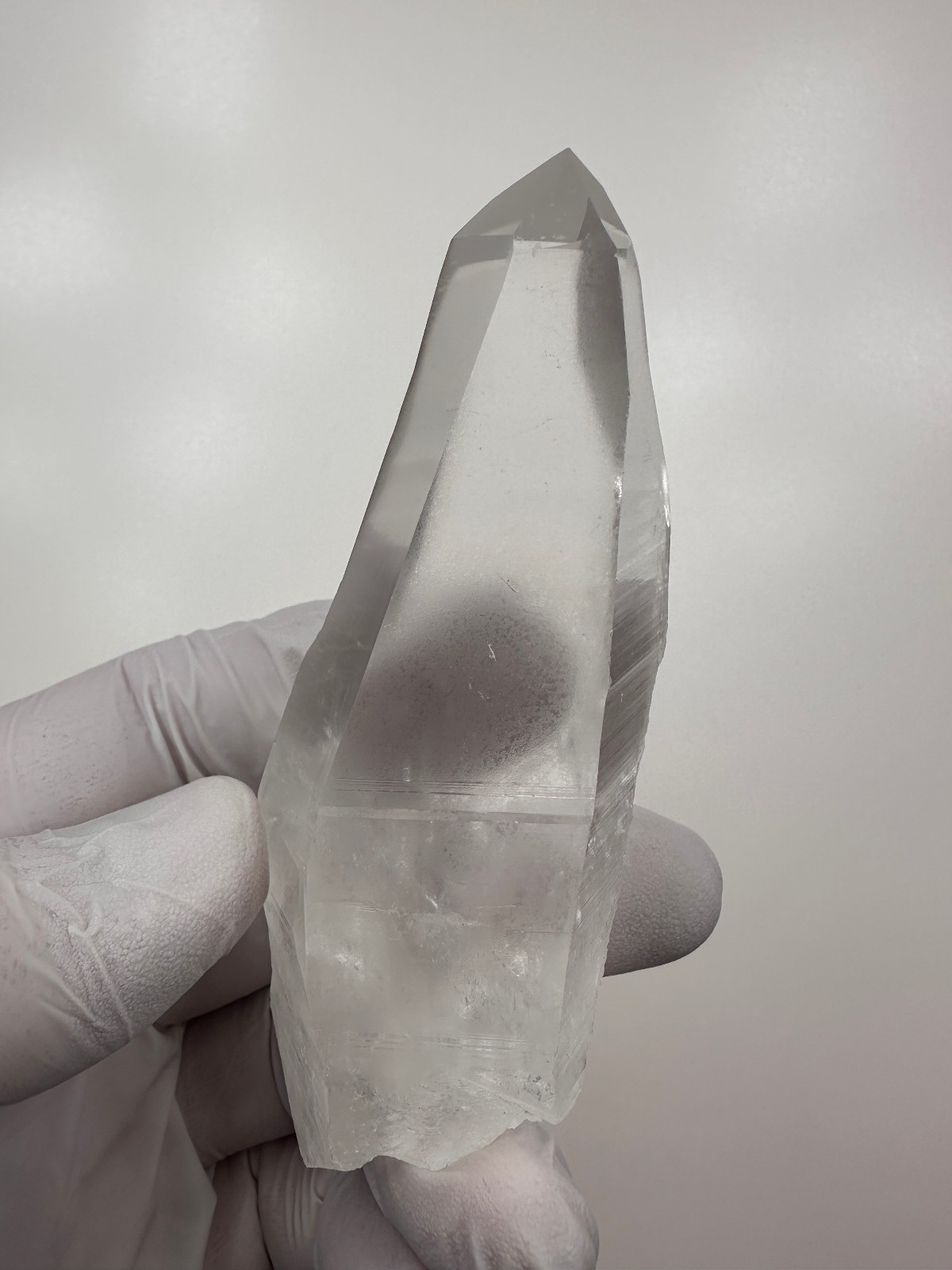 4 1/4”__LARGE Optical Clear Lemurian Seed Quartz Crystal Point__Serra do Cabra