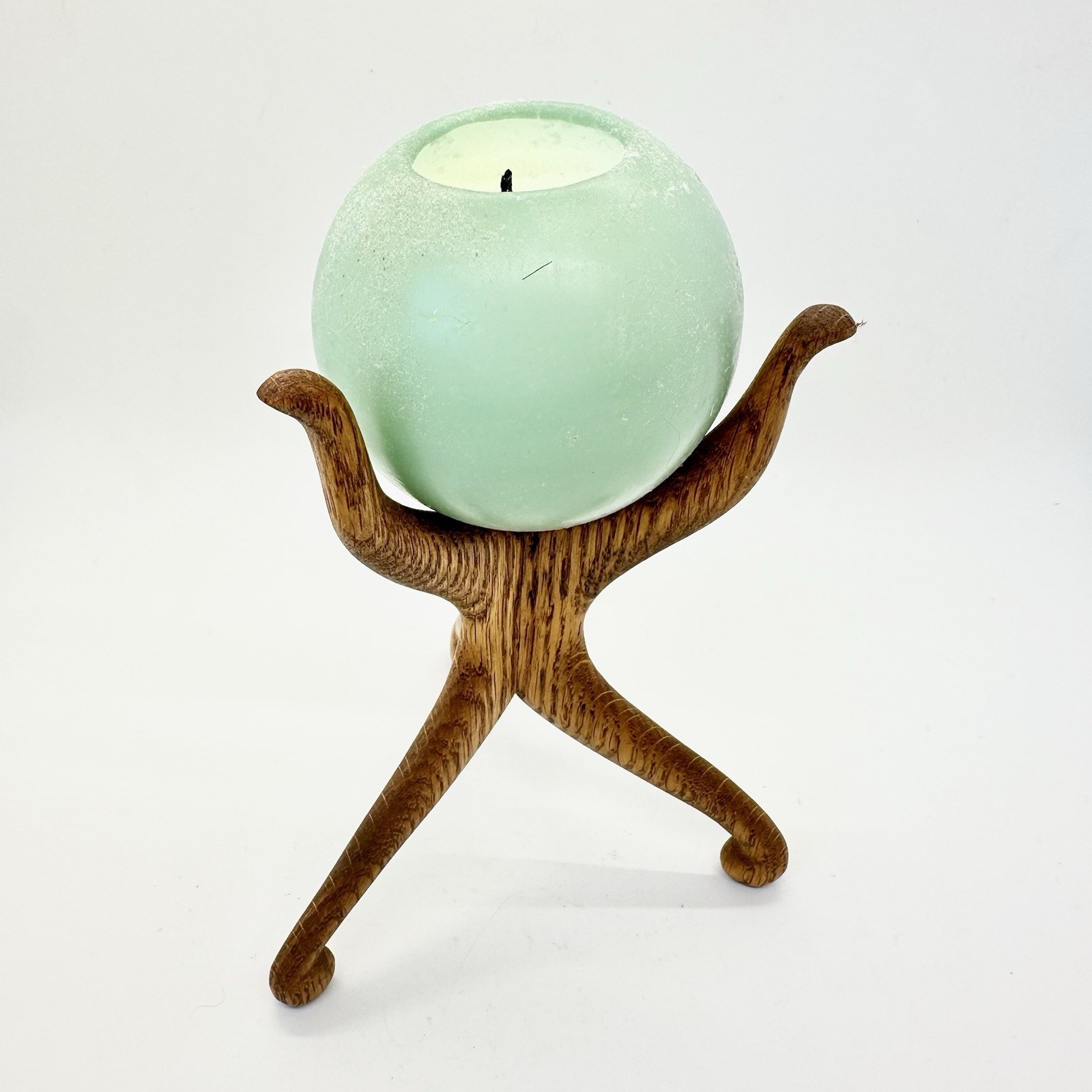 Wooden Stand for Orb Crystal Stone Sphere Ball Candle Holder Display Stand Base