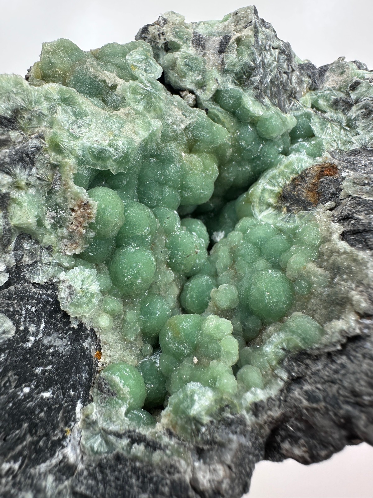 Top Luster___Beautiful Large RARE GREEN Wavellite Specimen from Arkansas
