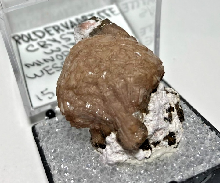 Exquisite VERY Rare Poldervaartite (Olmiite variety) & minor Calcite. S.A.