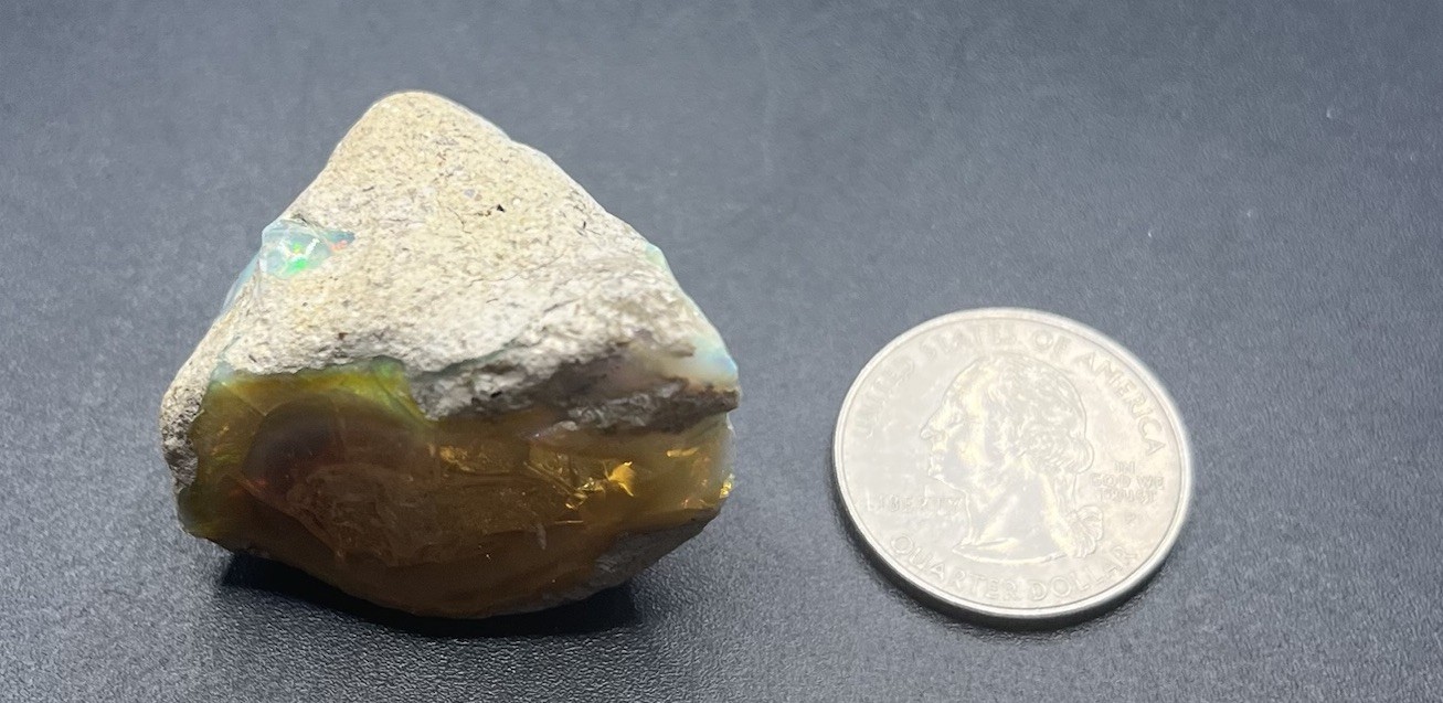Ethiopian Welo Genuine Opal 23.8g Approximately 1 1/2in AWESOME FLASHES
