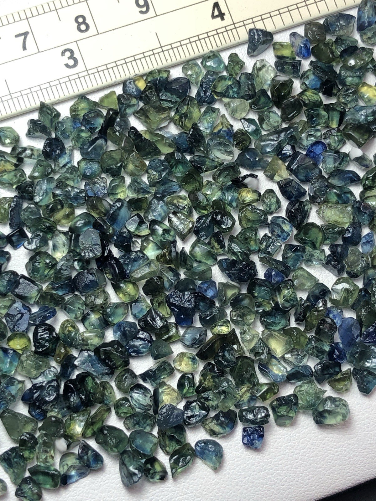 41 Gram /Rough Teal Bicolor Sapphire From Africa Mine, Ready For MM Size Cutting