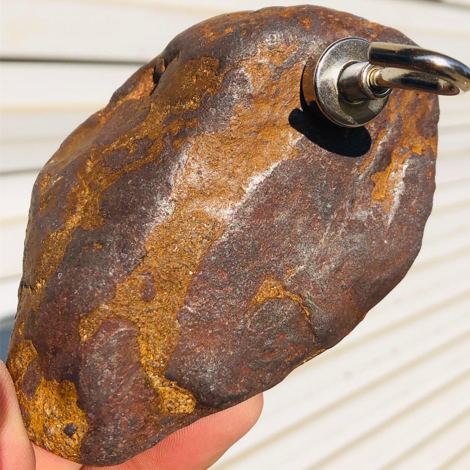1.62lb STONY IRON H CHONDRITE METEORITE Polished Carved Space Rock Specimen