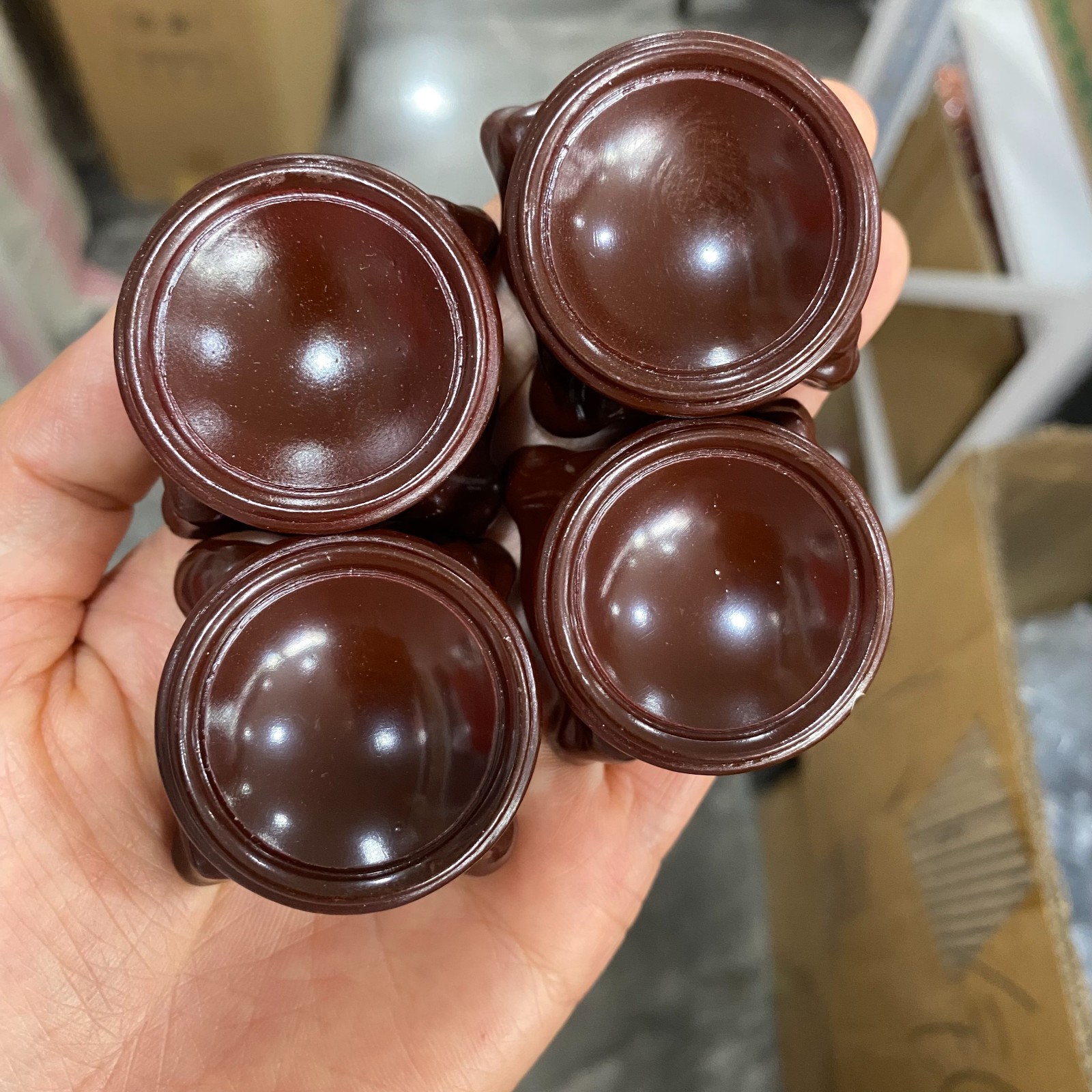 5pcs Wood Display Stand Crystal Ball Sphere Globe Stone Holder