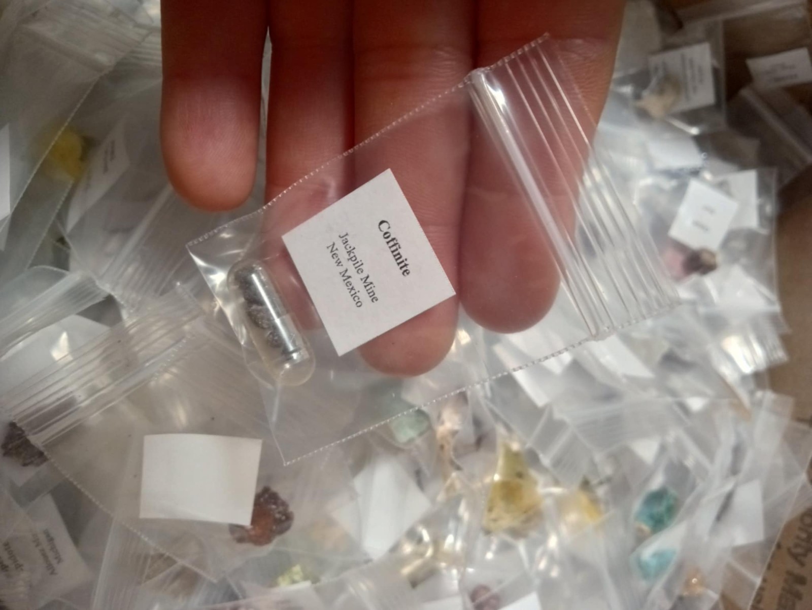 25 piece Bulk Micromount Thumbnail Mineral Collection
