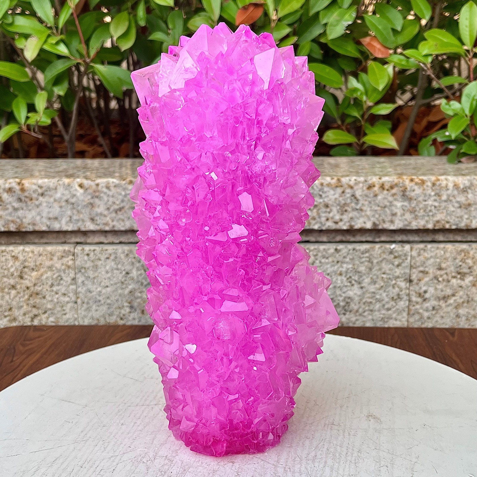 6.87LB Restoration of high-quality pink crystal cluster columnar mineral sampl