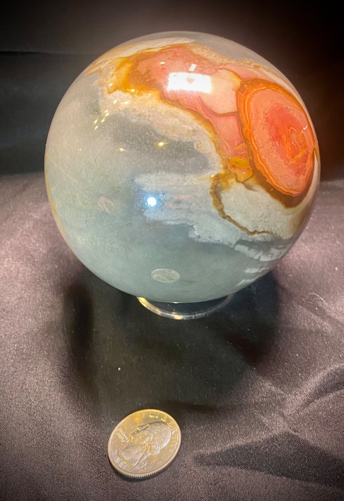 Extra Large Polychromate Desert Jasper Sphere