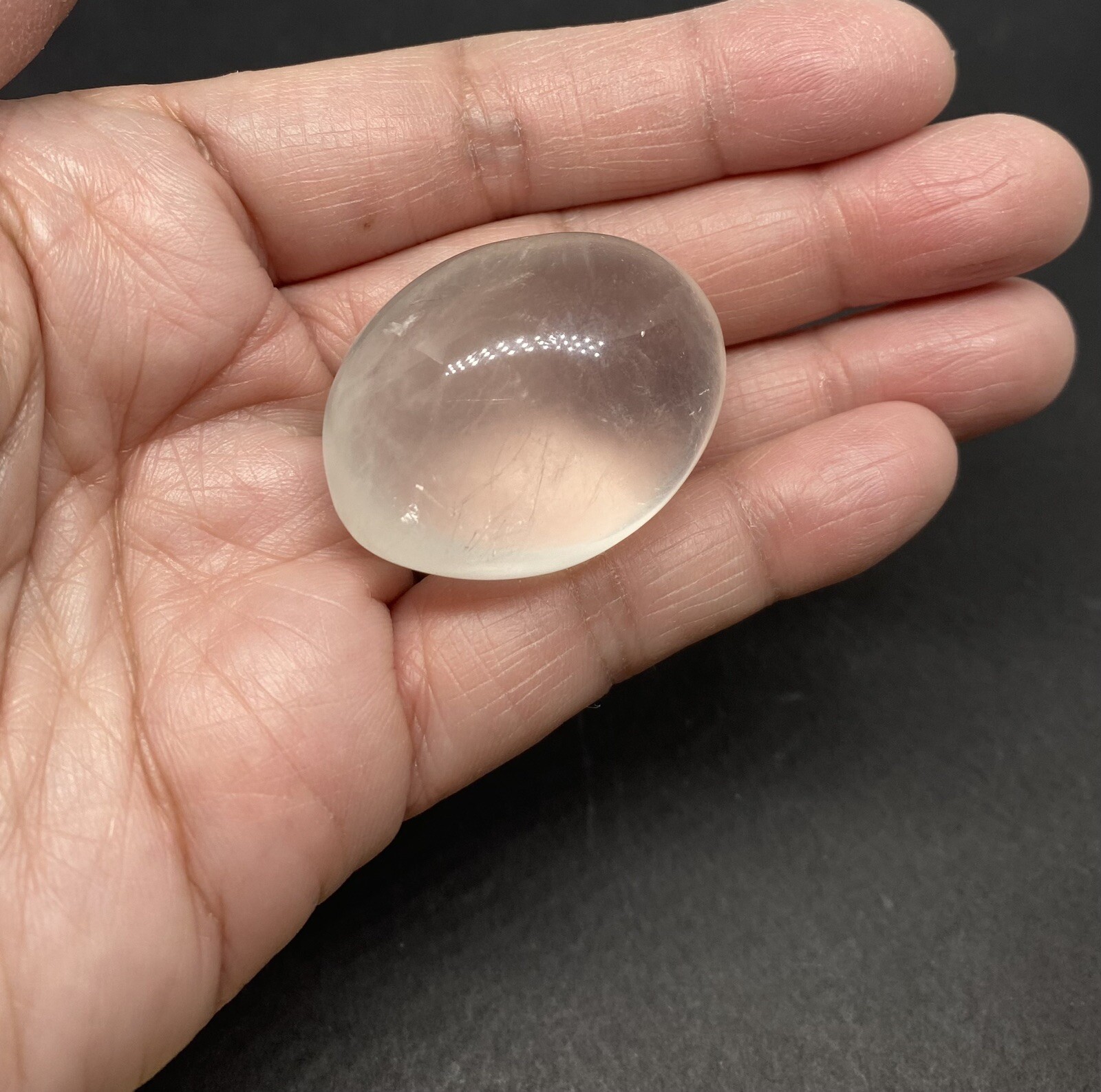Girasol Genuine Quartz Stone from Madagascar 32g over 1 1/2in