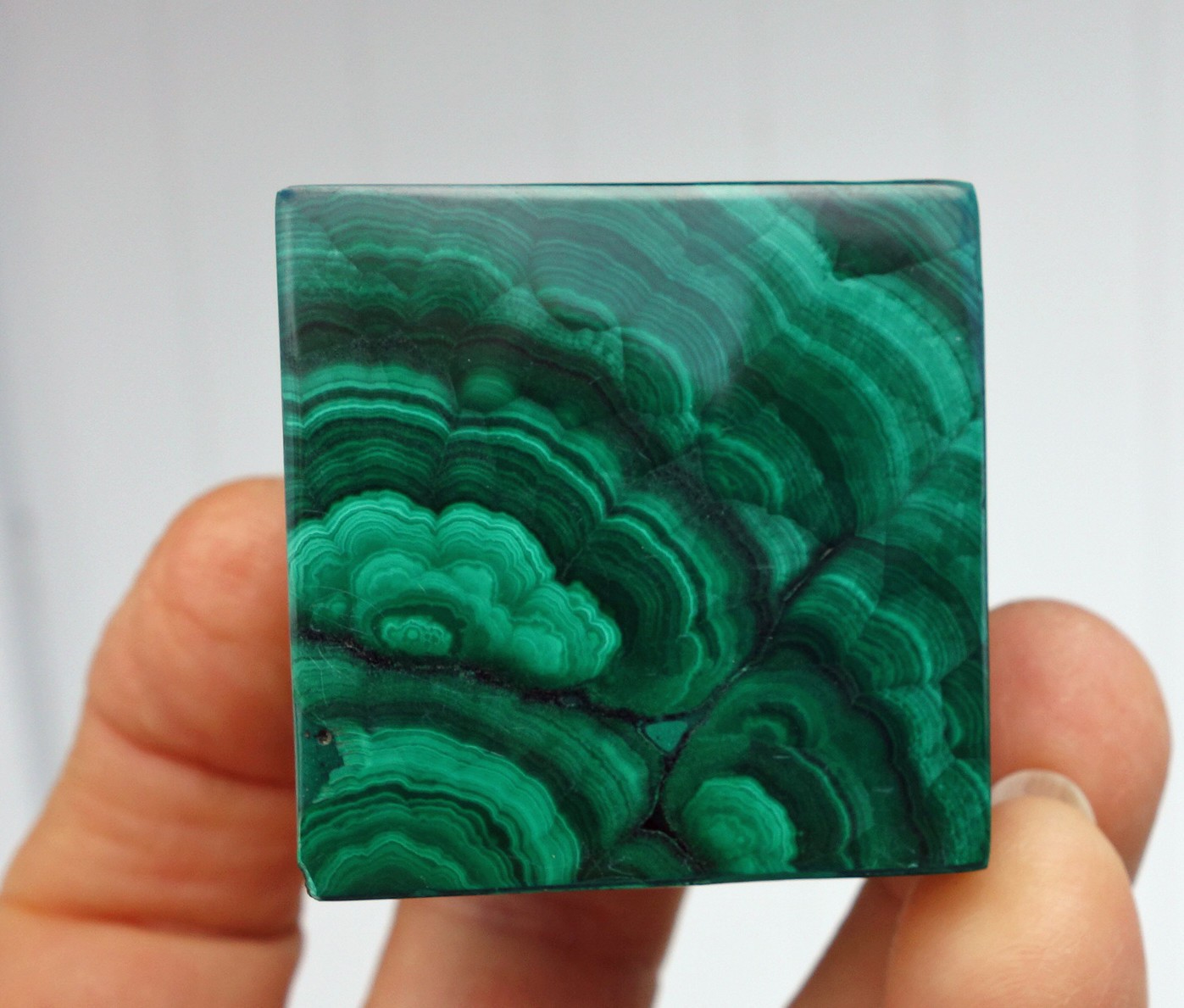 Solid Green MALACHITE CUBE Crystal South Africa For Sale