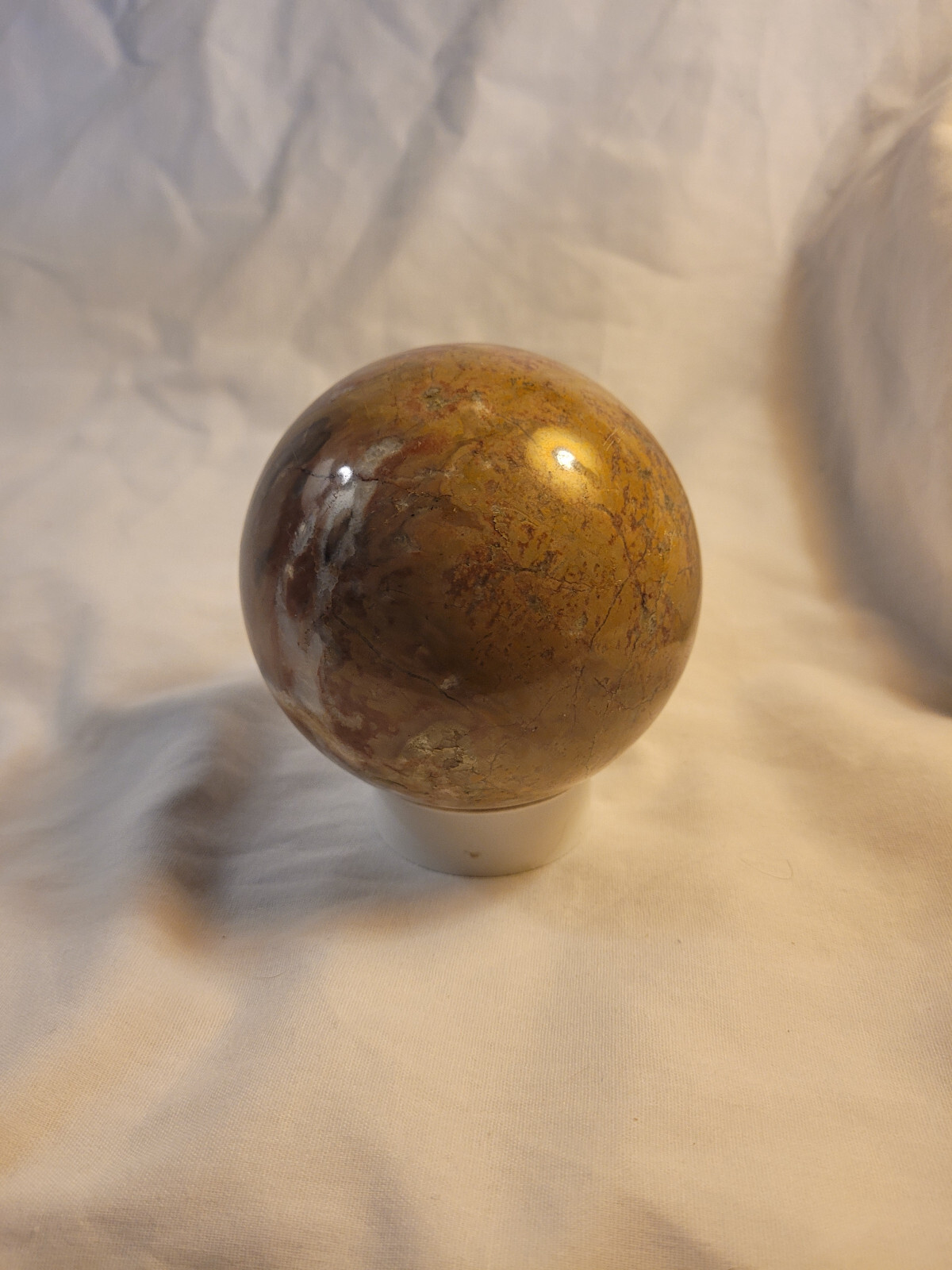 Polished marble ball sphere orb 4″