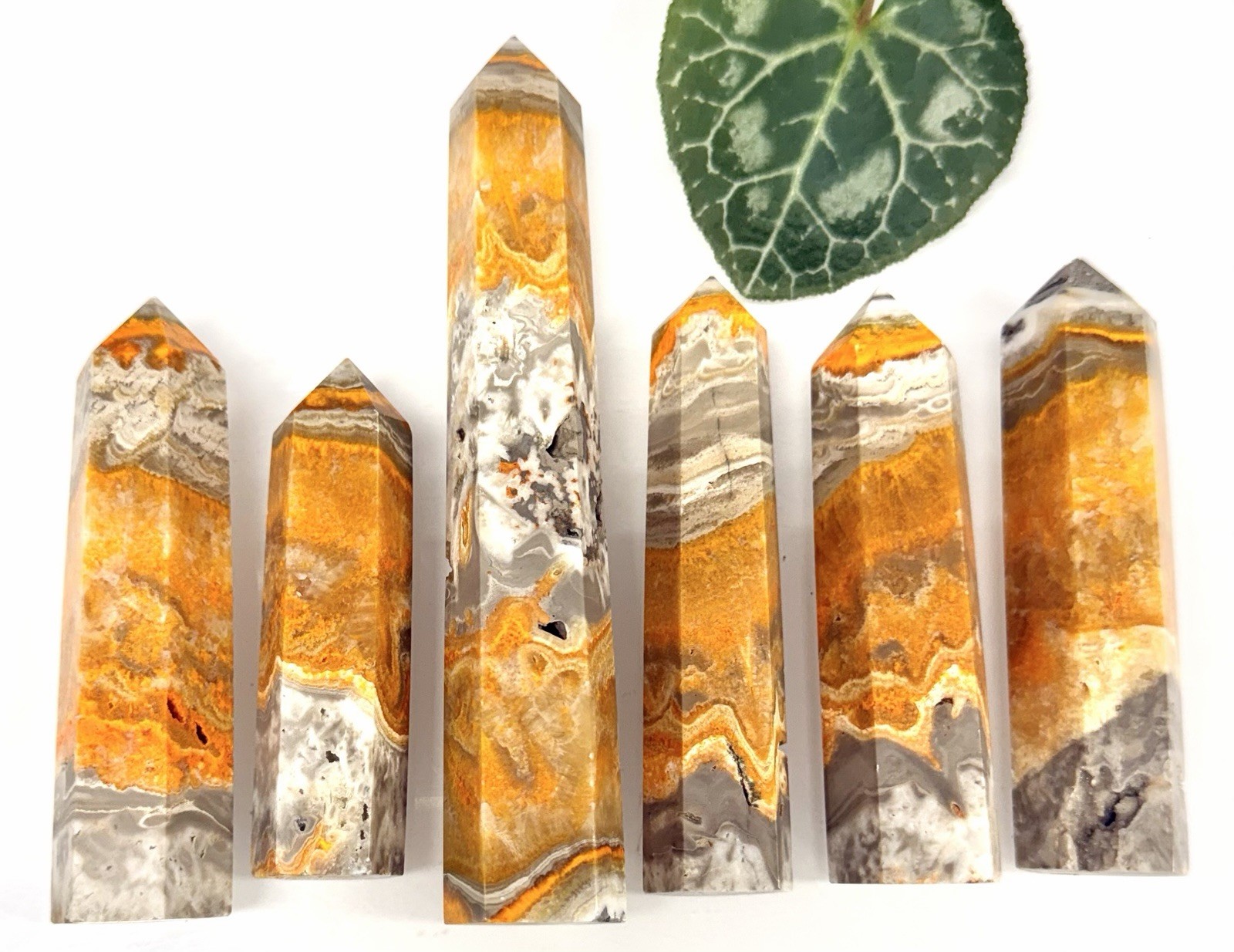 Wholesale 1 Lb Natural Bumblebee Jasper Tower Obelisk Point Crystal Healing