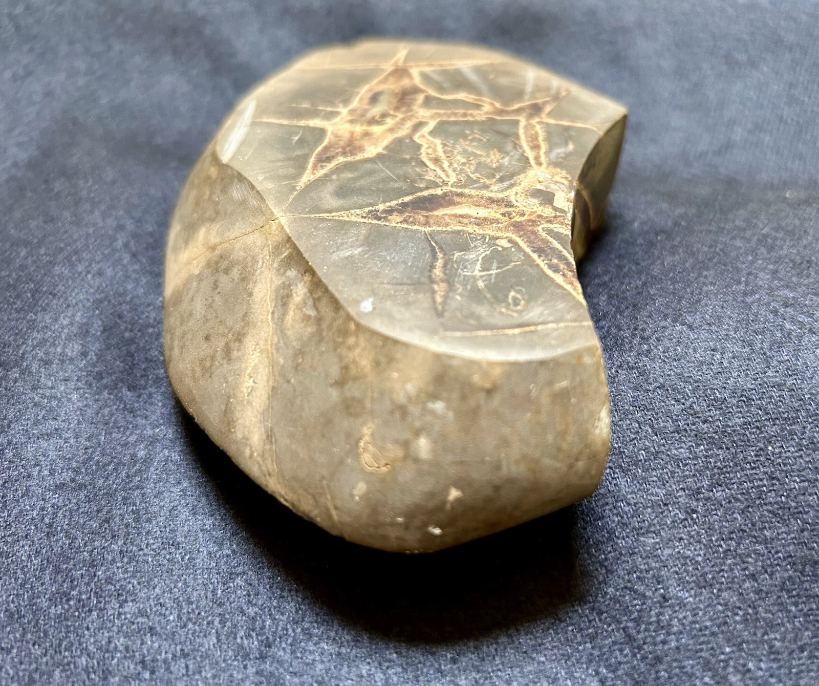Large Septarian Nodule Utah Specimen Dragon Stone Nice Obvious Calcite Presence