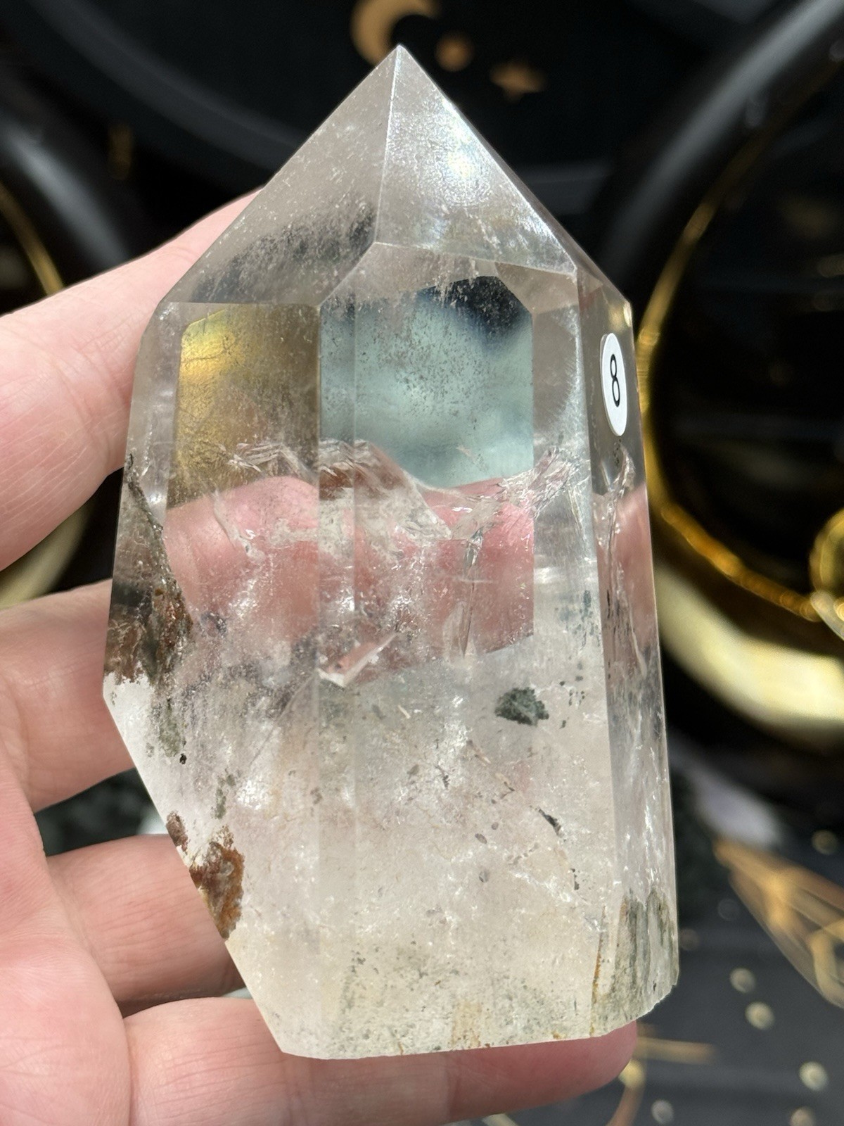 Natural Garden Quartz Lodolite Chunky Tower Freeforms Free ship & Gift