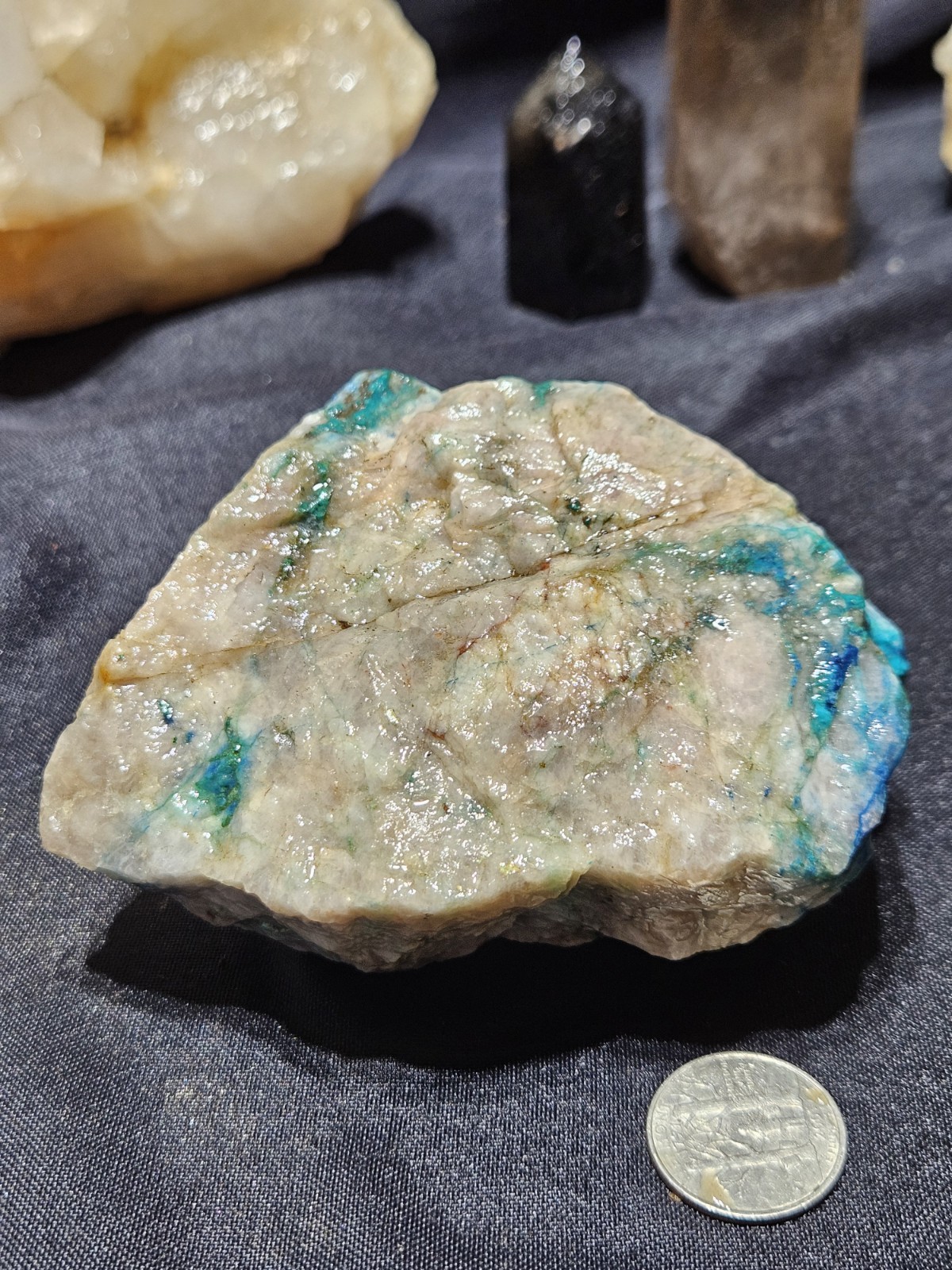 Bright Teal Specimen Natural Form (1lb 10oz)
