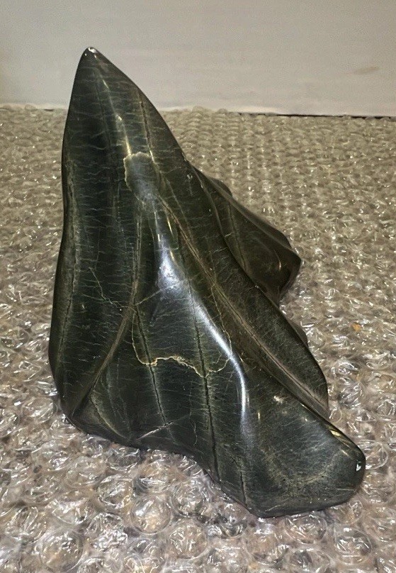 Vintage Japanese Suiseki Bonsai Viewing Stone Mountain Peaks Smooth No Stand