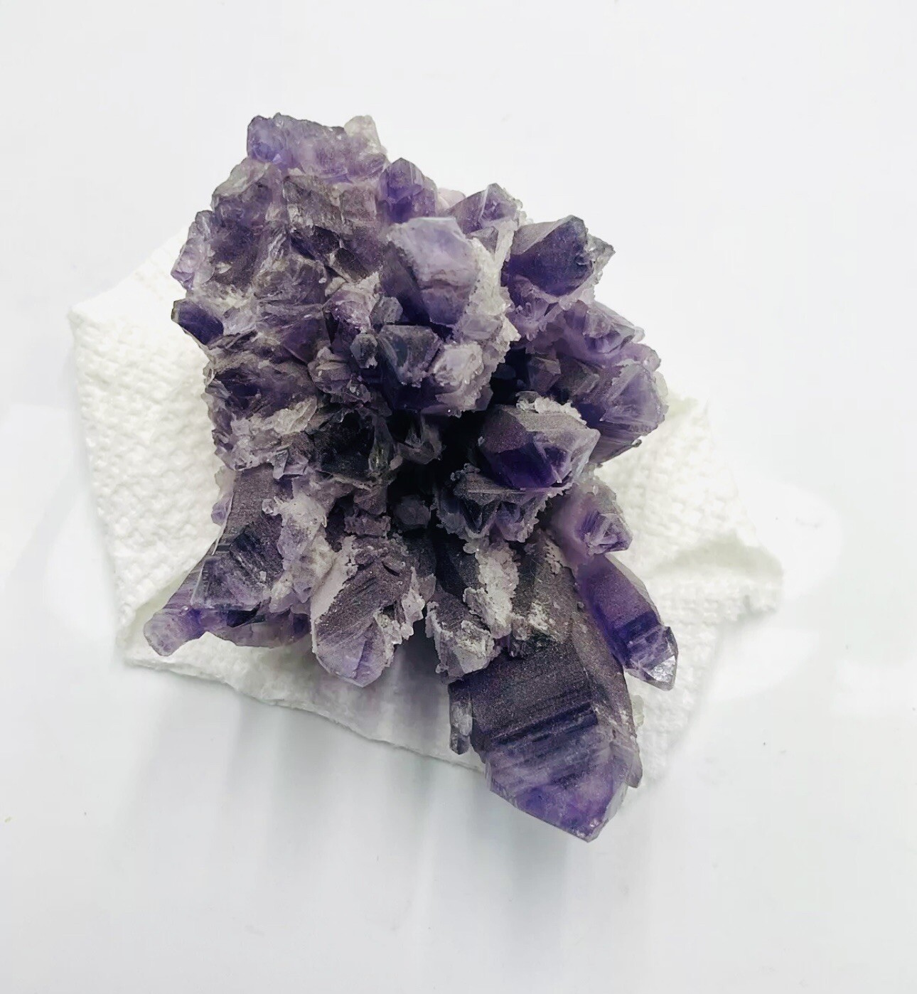 Beautiful Chunk Of Amethyst 3in Tall 3 1/2 Or So Long!! S1