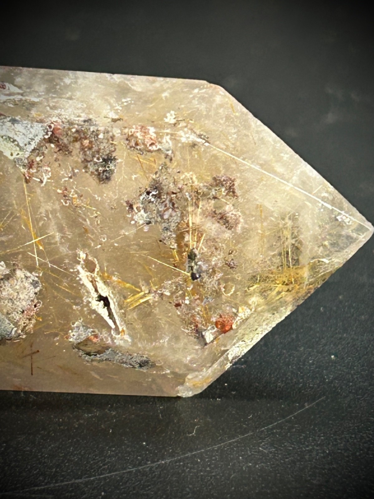 2.96″ Gold Rutilated Lodolite (Garden) Quartz Freeform 2.6oz (72 grams)