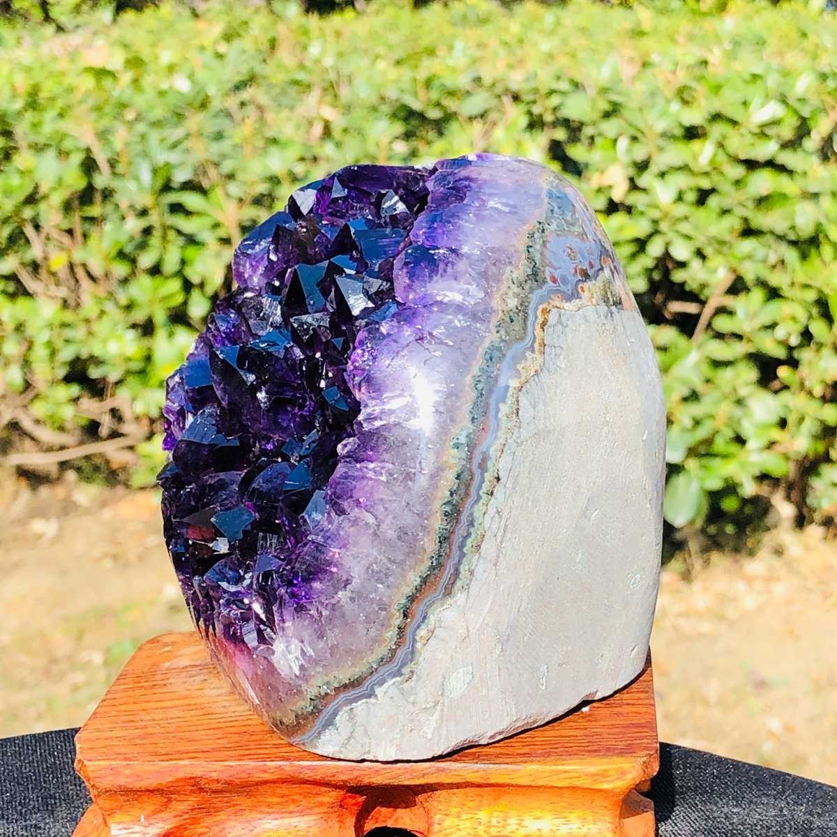 3.52LB Natural Uruguayan Amethyst Cluster Cave Display Specimen Healing 3127