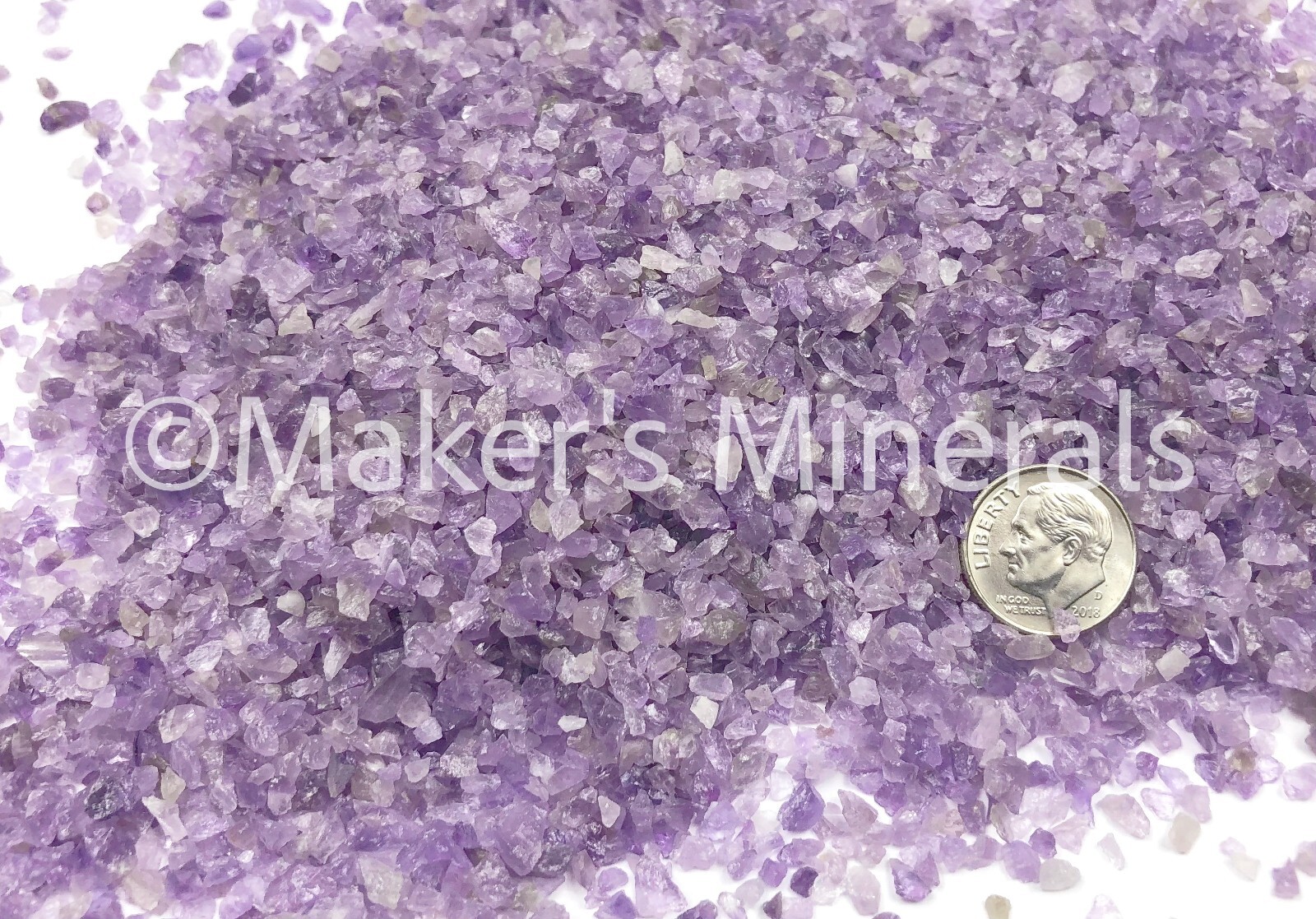 Crushed Amethyst A+, Gravel (4mm-2mm), Gems for Stone Inlay, Crafts, Jewelry