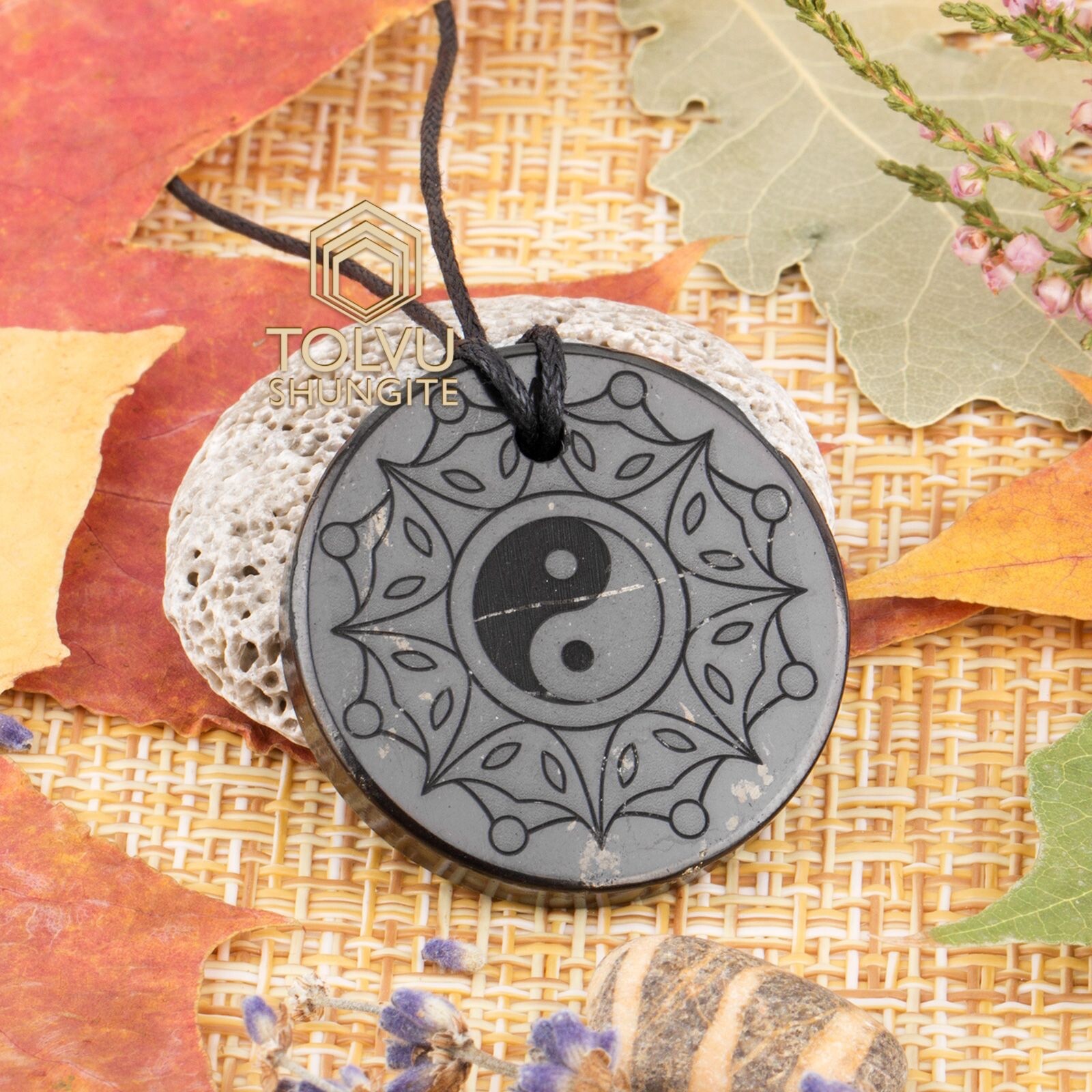 Pendants Amulets made of Natural stone, Russian Shungite, EMF protection, Tolvu
