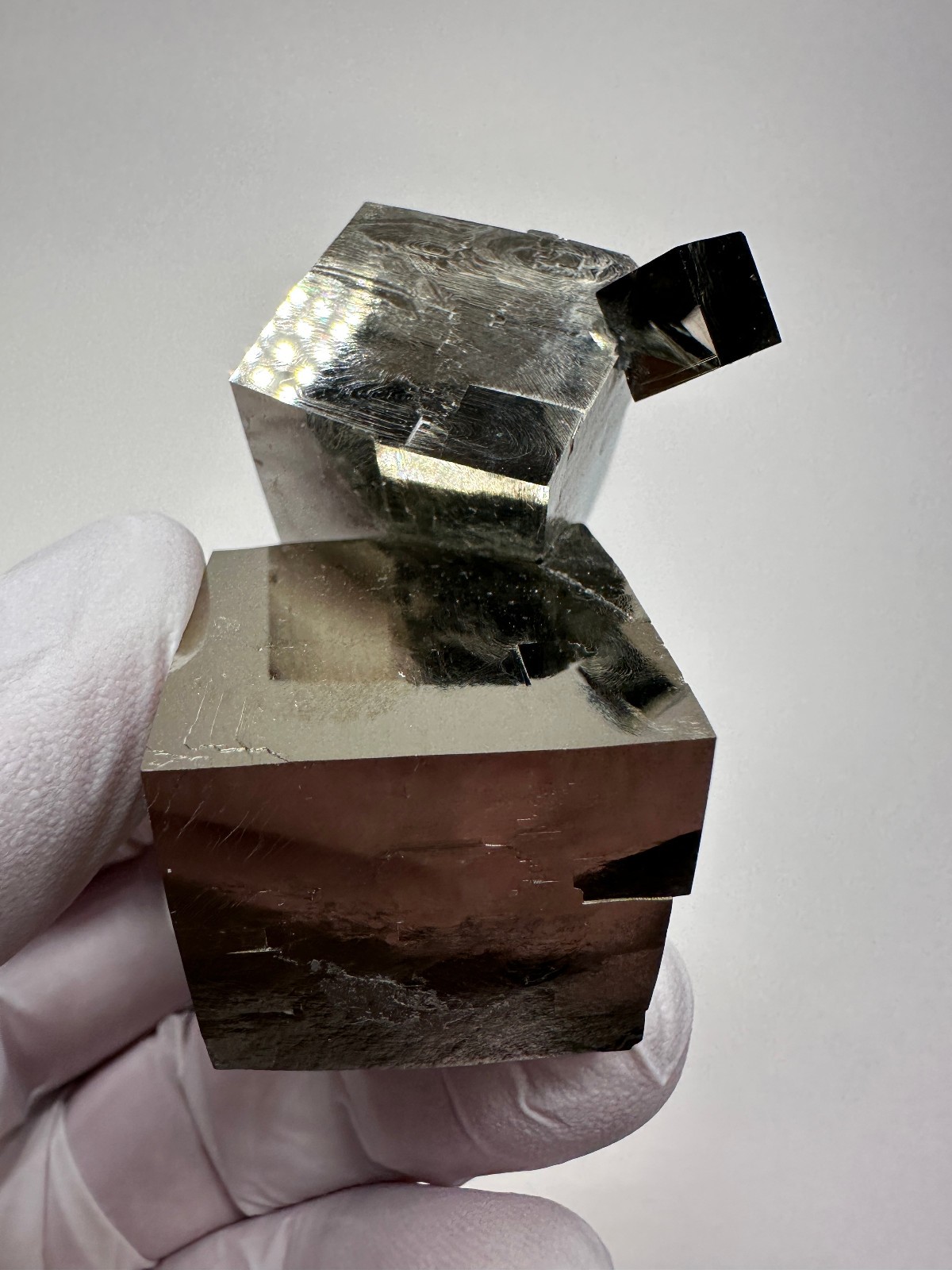 LARGE Rare Lusterous Entwined Interlocking Pyrite Cube Cluster_Spain