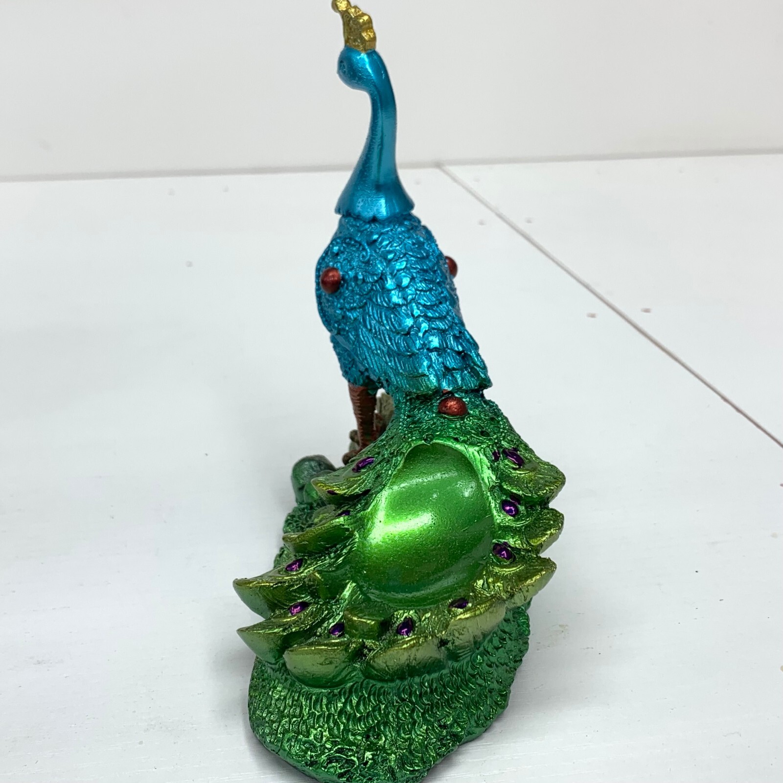 peacock Sphere Resin Holder Stand Base Crystal Ball stand C5