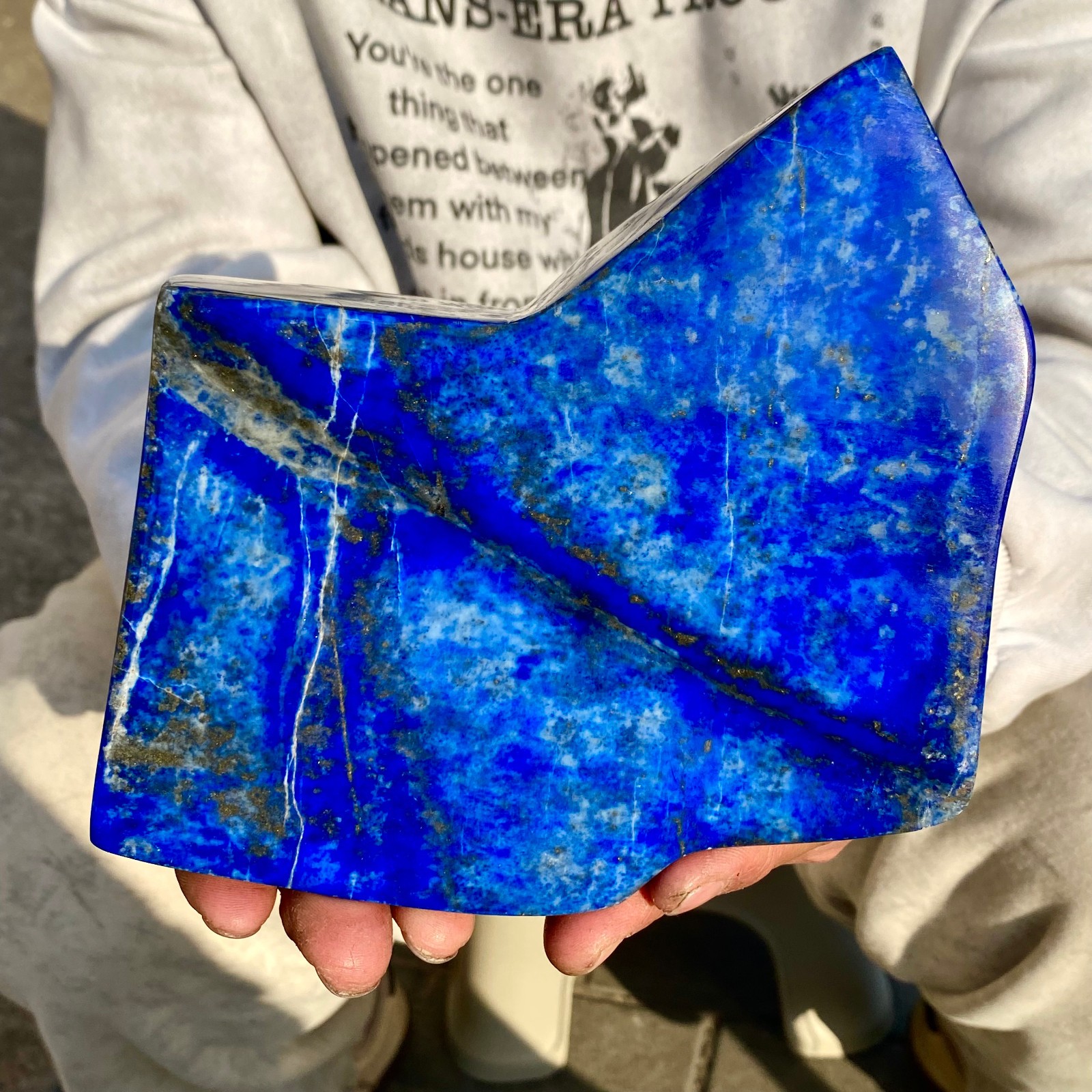 5.3LB LapisLazuli Freeform Polished Rough Tumble Healing Crystal Specimen Stone