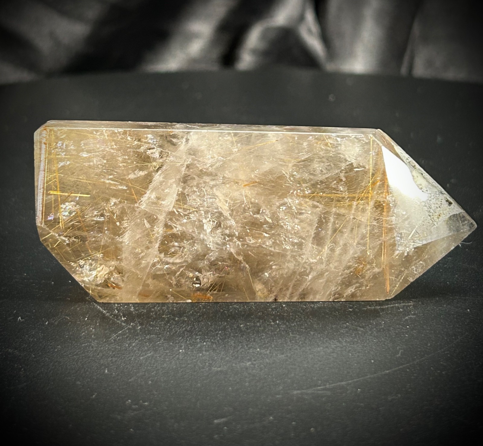 2.96″ Gold Rutilated Lodolite (Garden) Quartz Freeform 2.6oz (72 grams)