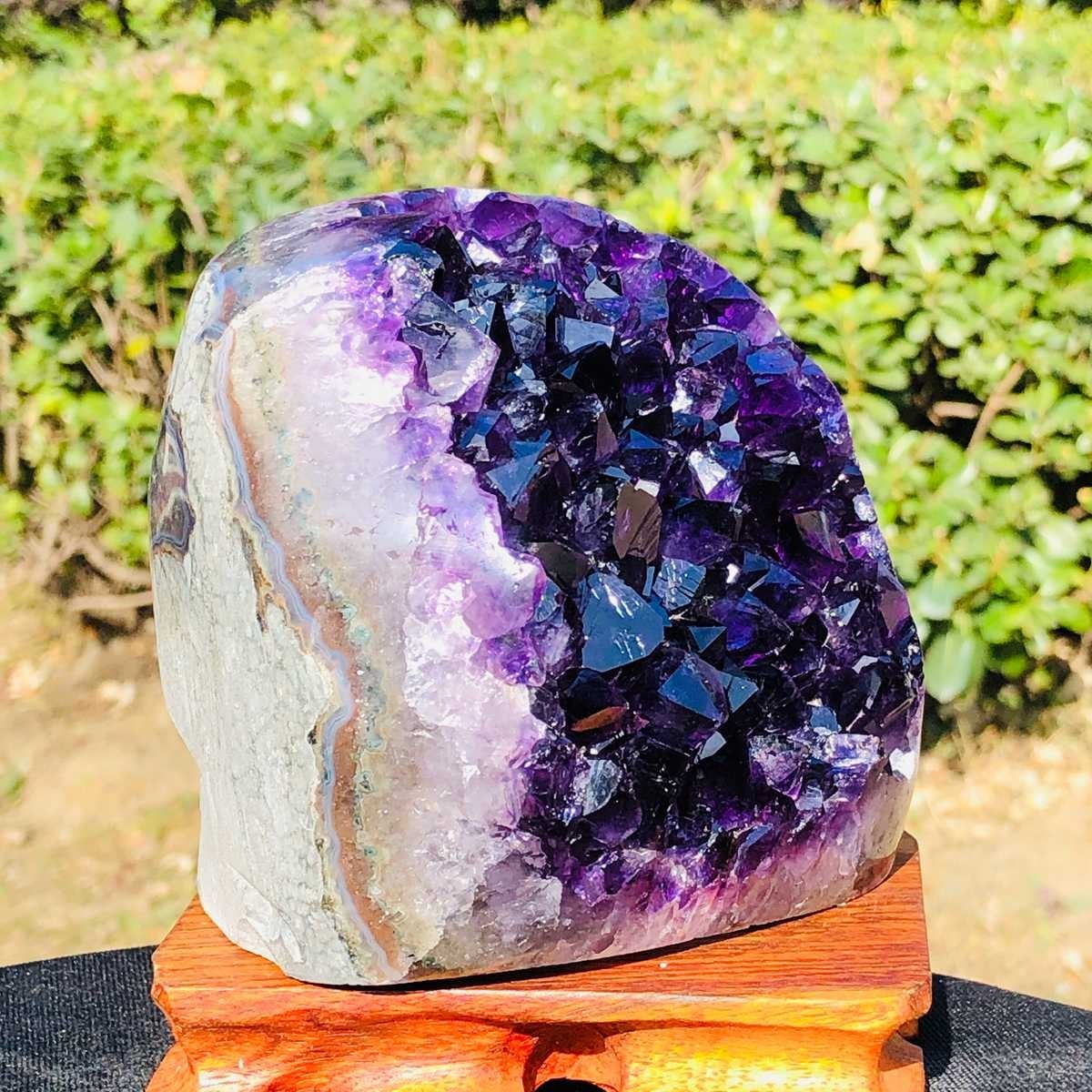 3.52LB Natural Uruguayan Amethyst Cluster Cave Display Specimen Healing 3127