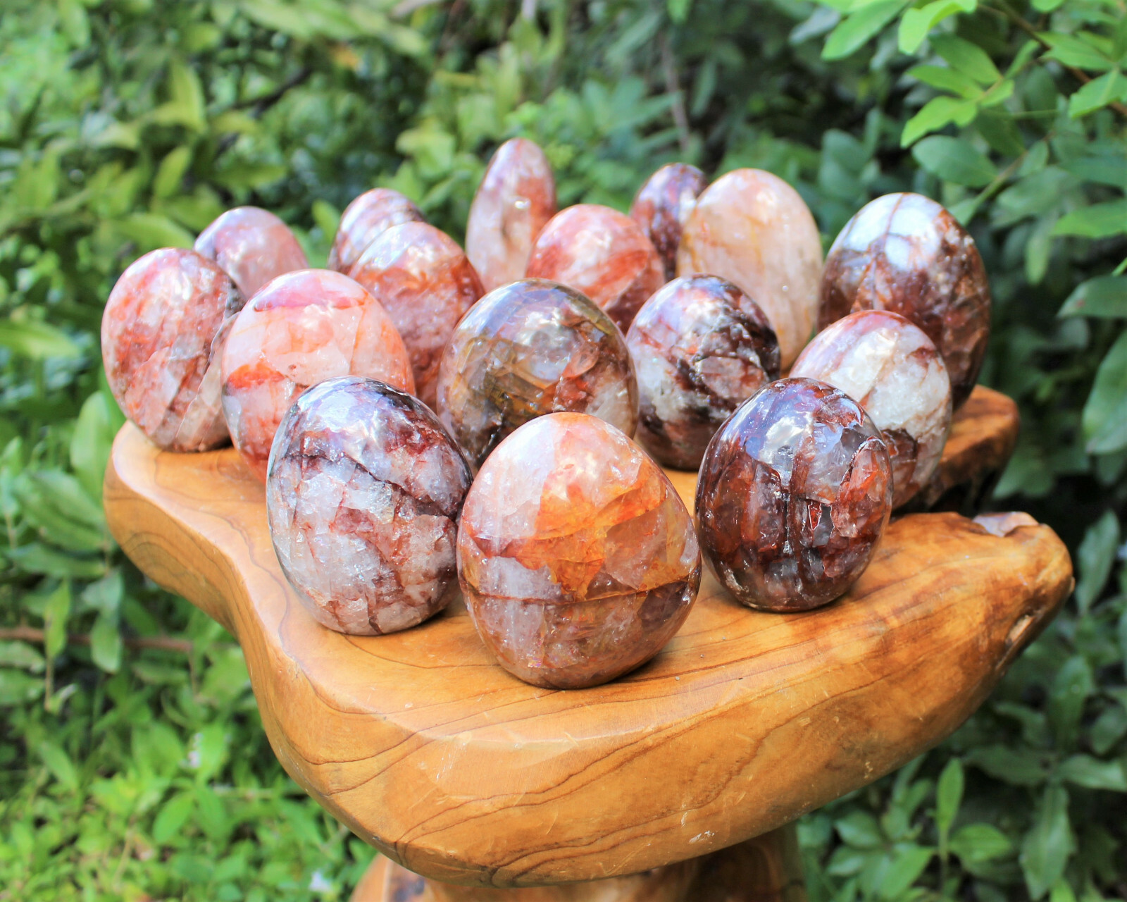 Hematoid Quartz Freeform – Free Standing Display Specimens, Polished Fire Quartz