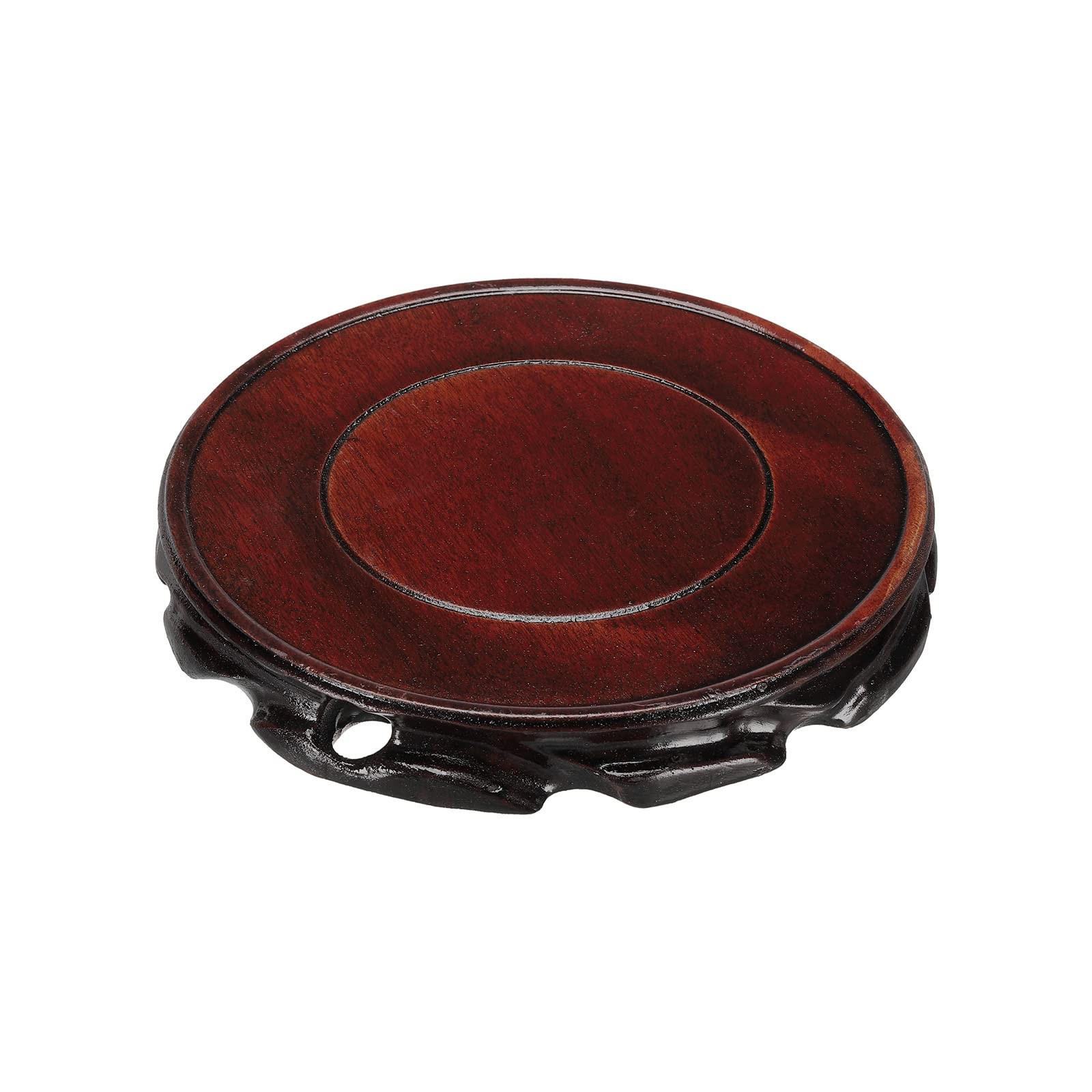 Wooden Stand Holders Displays Base 160mm Diameter Black for Vase Bonsai Stone
