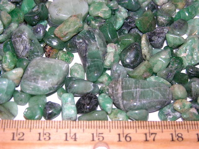 Emerald crystal Brazil tumble polished 1 ounce lots 1/8-1 inch 20-35 pieces