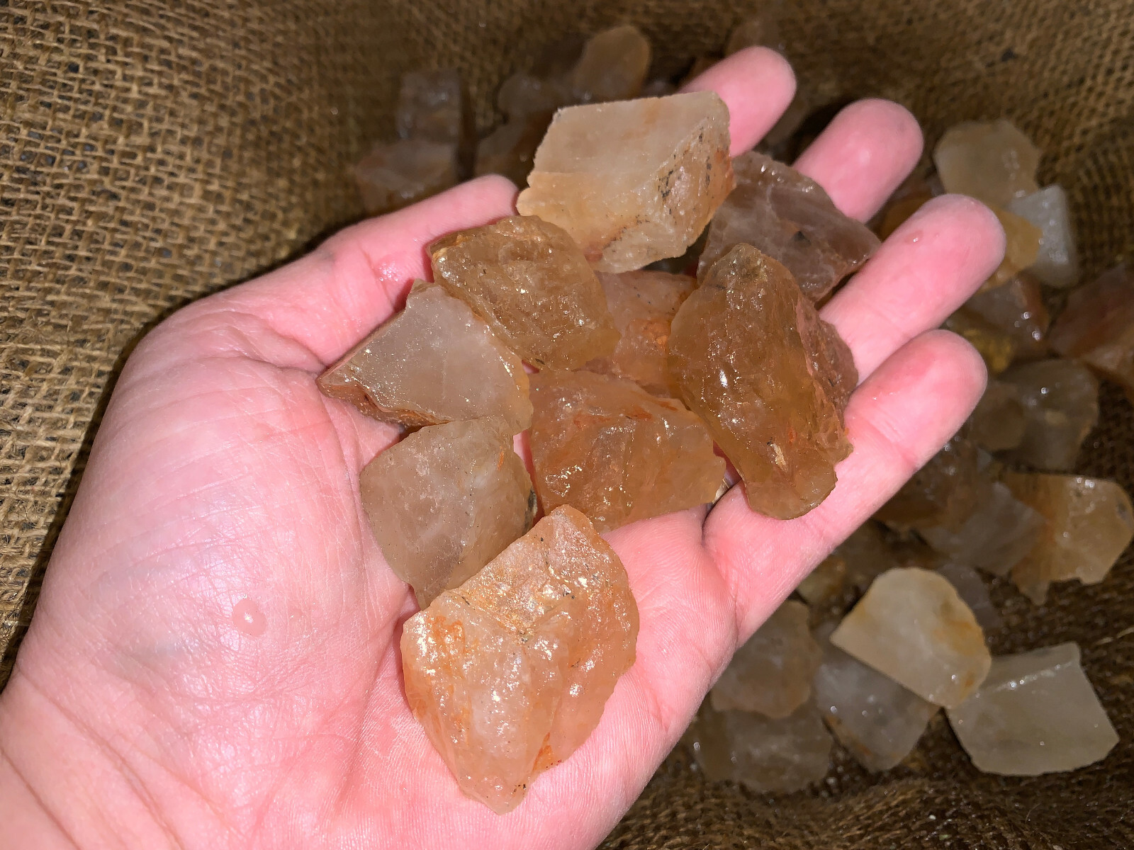 2000 Carat Lots of Citrine Topaz Rough – Plus a FREE Faceted Gemstone