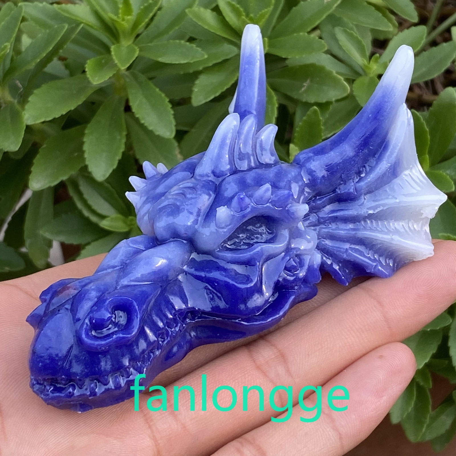 3.5″ Luminous Stone Pink Dragon skull Carved Quartz Crystal Gift Healing 1pc