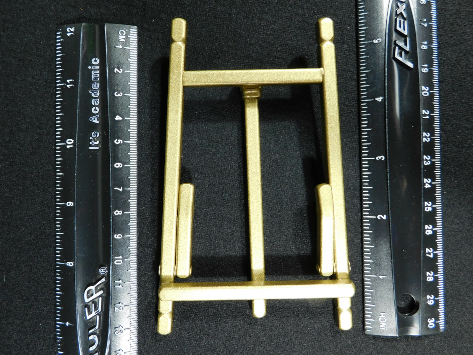 Easel Display Stand Medium Size Metal Folding Brass Color