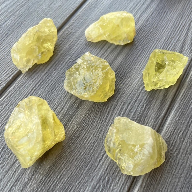 Natural Citrine Raw Stone Crystal Mineral Specimen Reiki Healing Energy Gifts