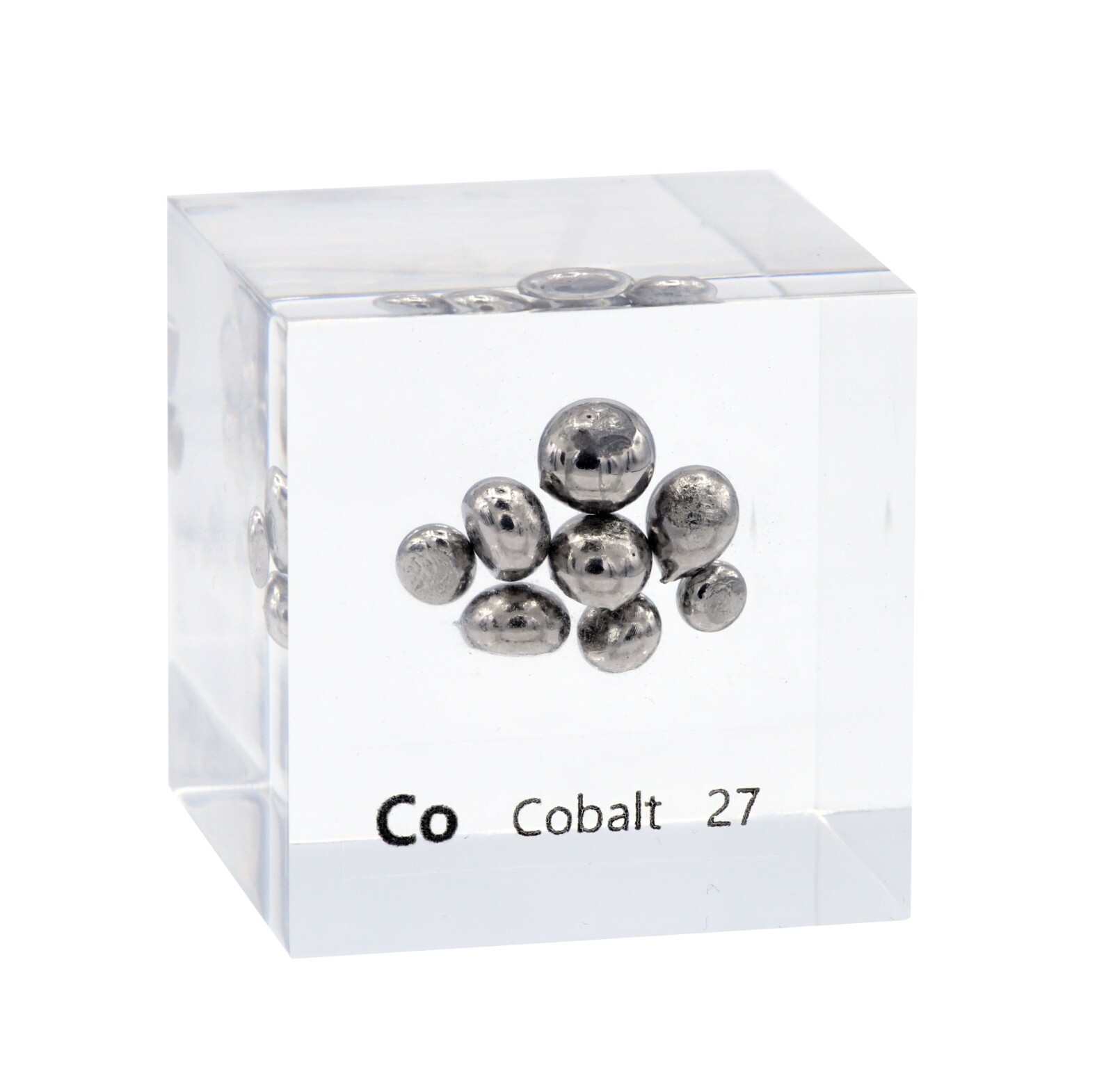 Cobalt 50mm Lucite Acrylic Cube for Element Collection USA SHIPPING