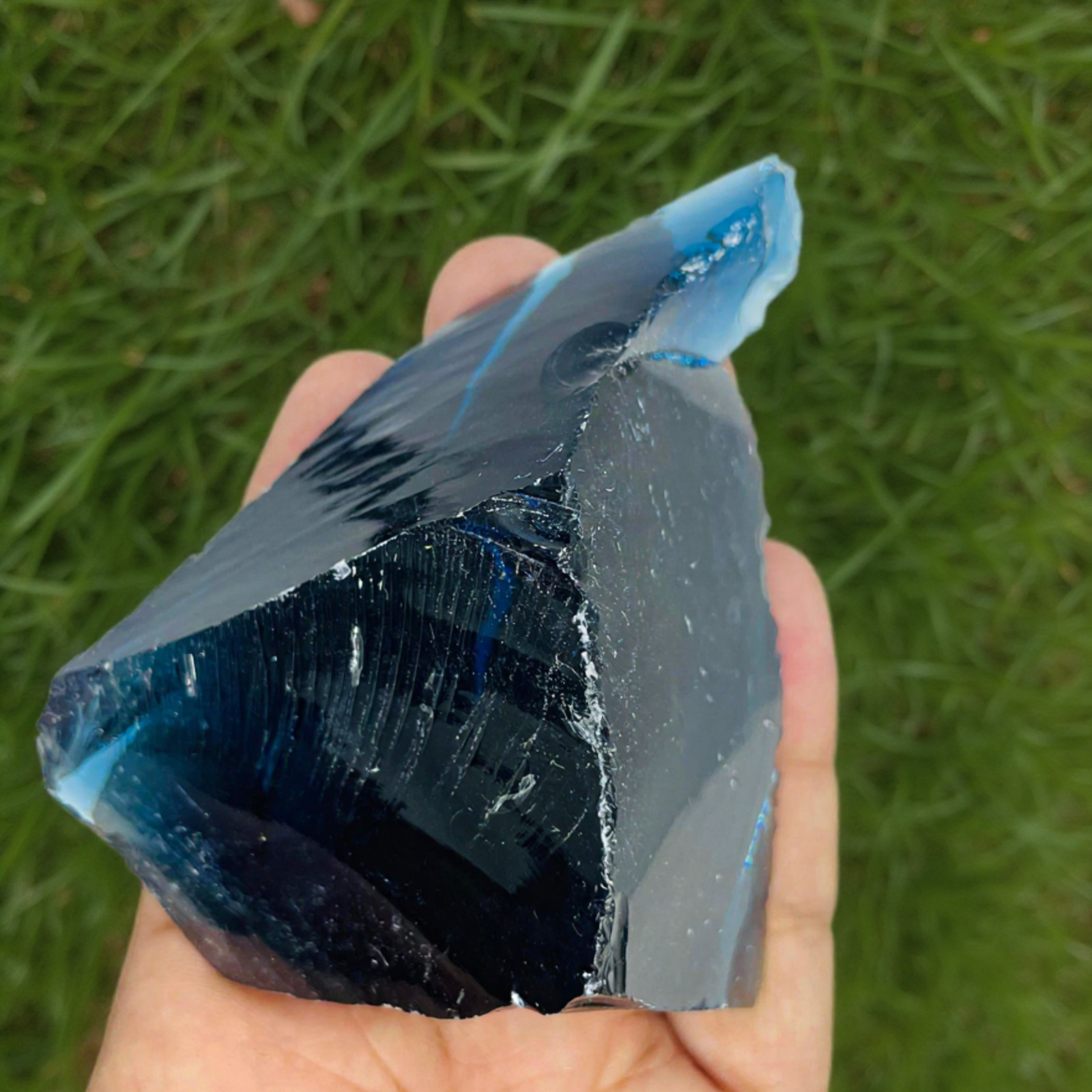 Premium 550-650CT Raw Blue Obsidian Crystal | Natural Rough Gemstone for Energy