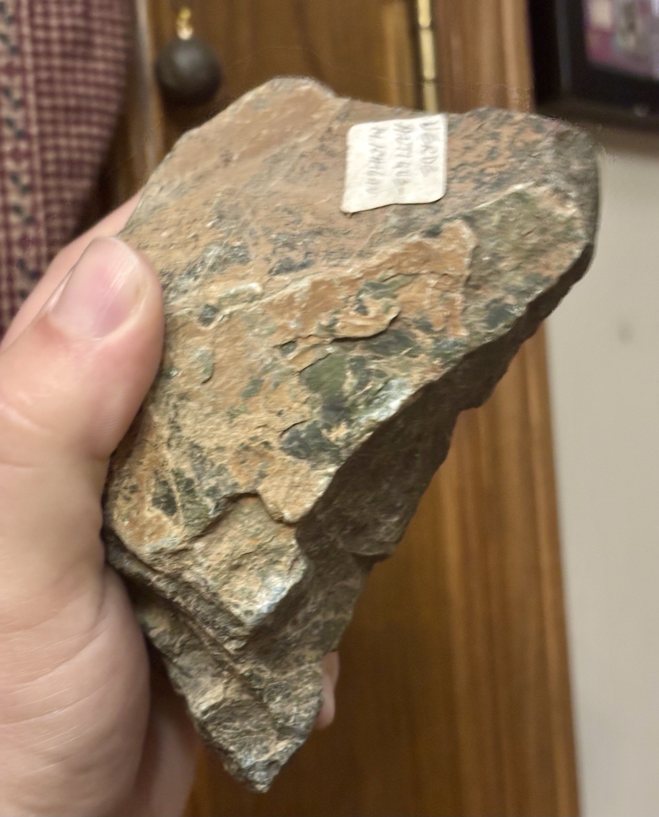 Scarce Antique Verde In Matrix From Michigan – 3lbs 6+ Oz – Lapidary Or Display