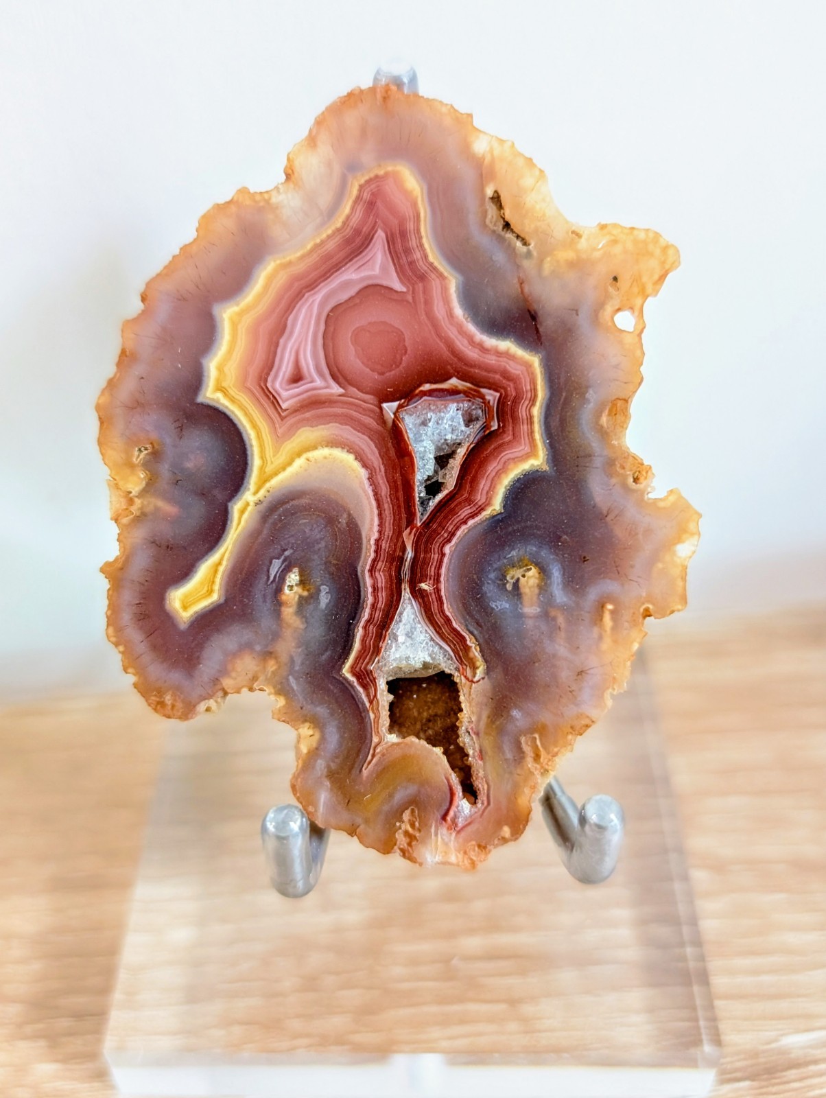 Laguna Agate Banded Red Yellow Mexico