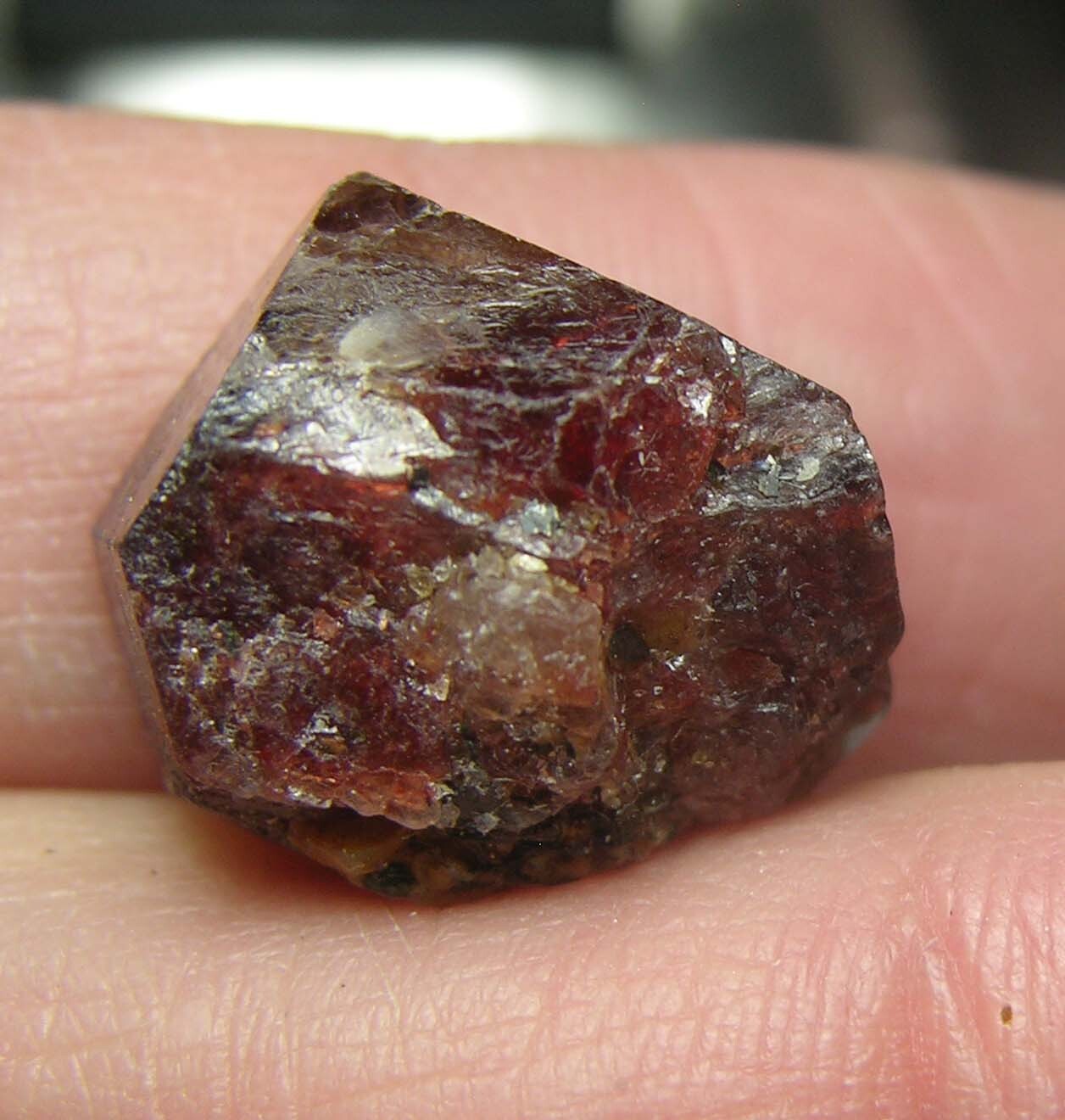 #11 Afghanistan 36.85ct Natural Octagonal Brownish Red Zircon Specimen 7.3g 15mm
