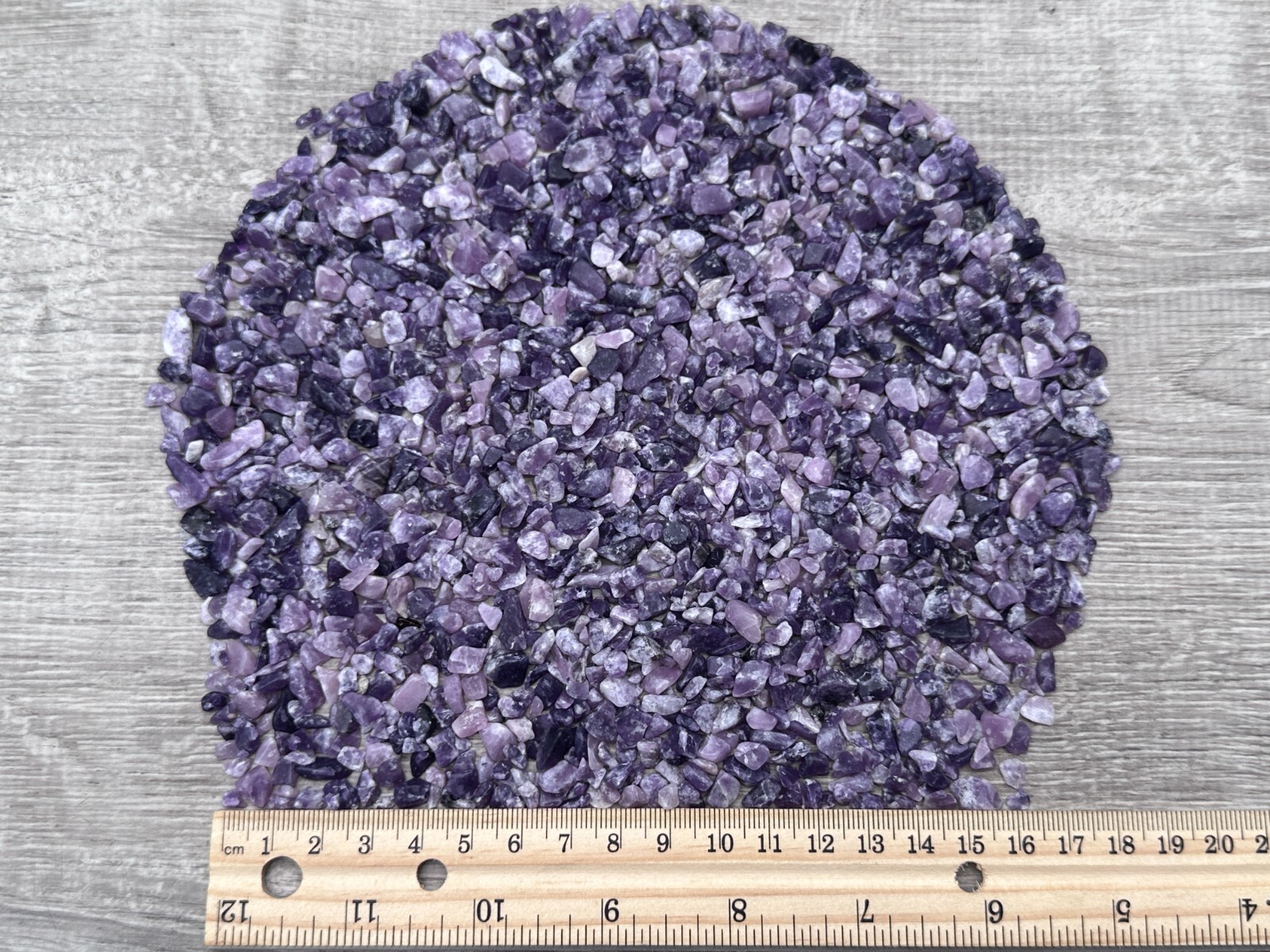 Lepidolite Semi Tumbled Gemstone Mini Chips 4 – 12 mm, Wholesale Bulk Lot
