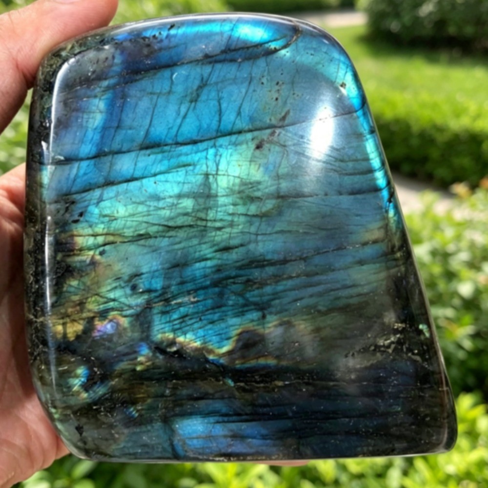 Natural Labradorite Free Form Standing HealingStone Crystal Reiki Desktop Decor