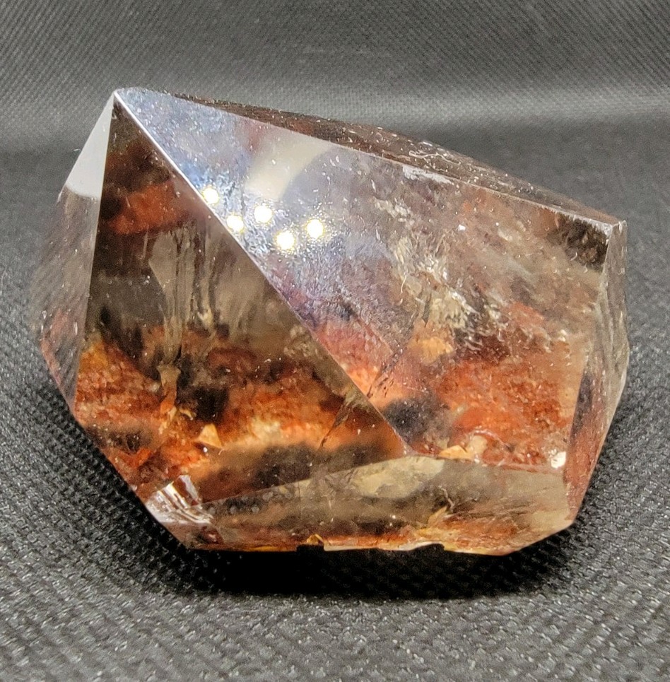 Red Free Form Garden Quartz with Rainbows