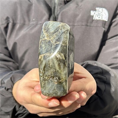 580g Natural Labradorite Quartz Crystal Spectrolite Mineral Reiki healing