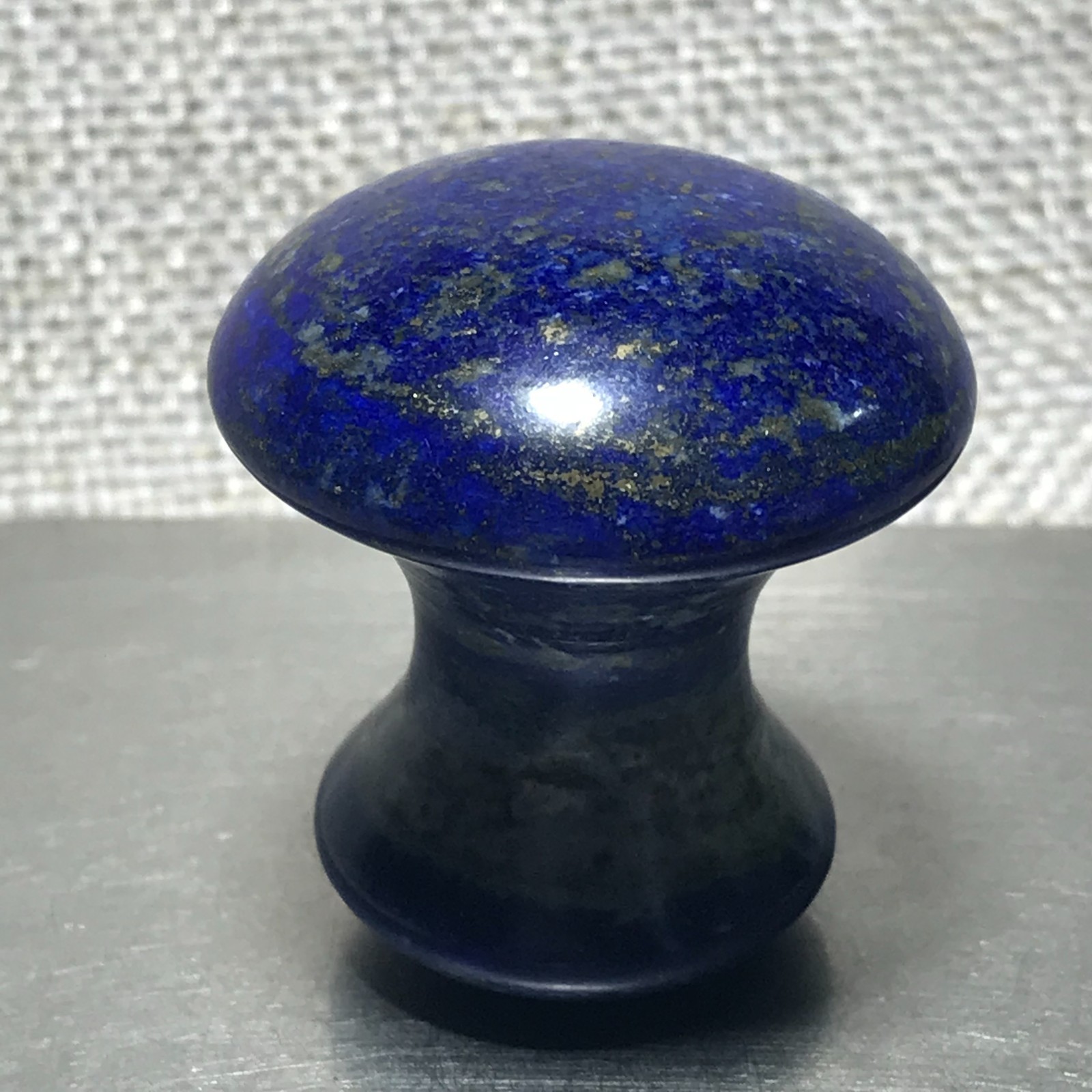 66g Natural lapis lazuli Quartz Crystal mushroom facial massage Healing 10