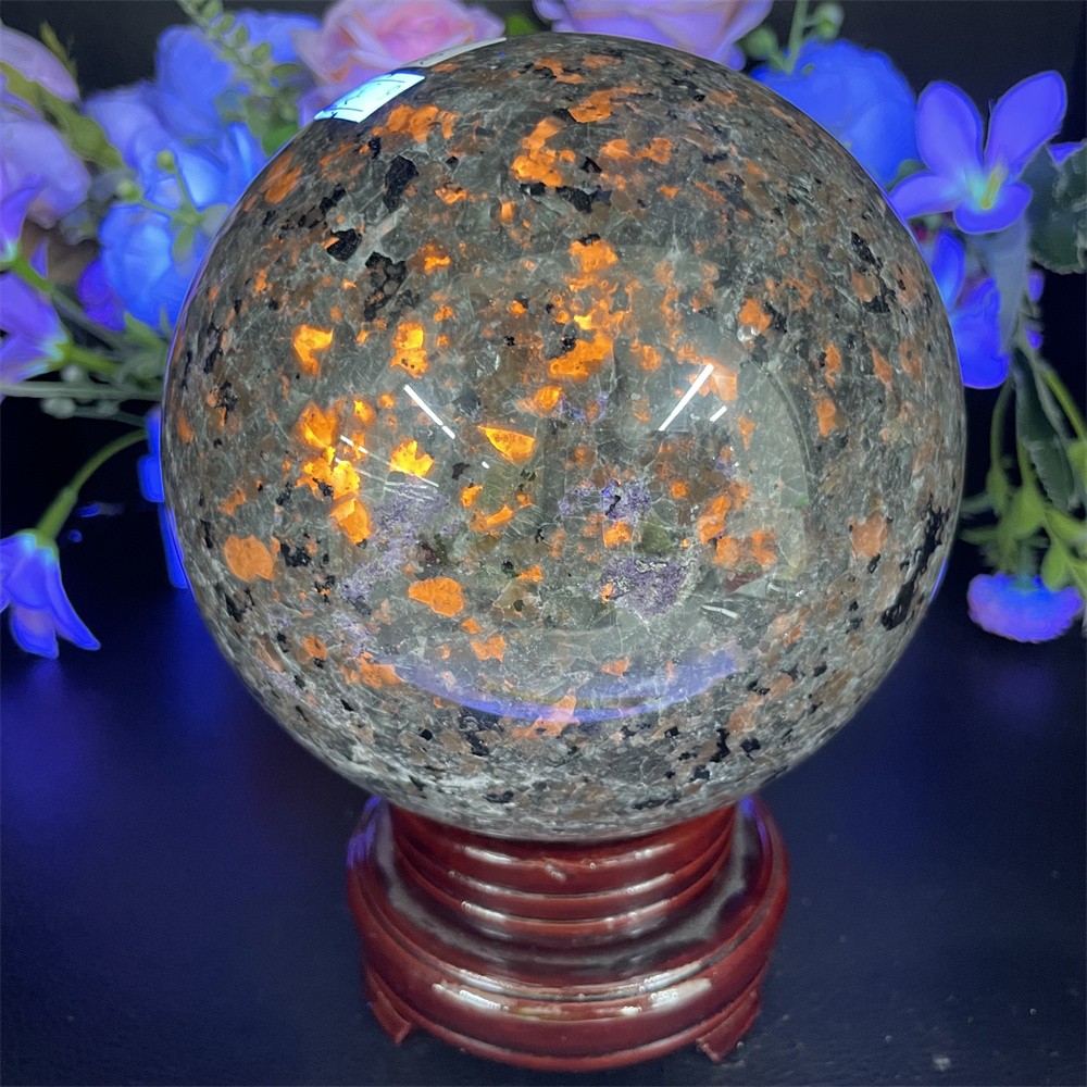 8.6LB 5.5″ Natural Yooperlite Sphere Magic Crystal Healing Ball Gemstone