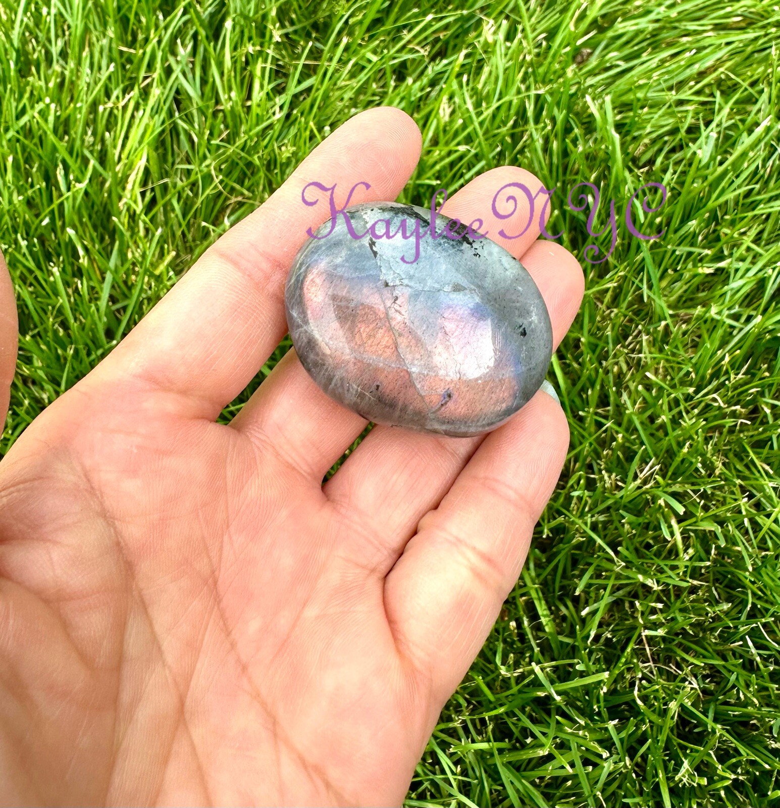 Wholesale 2 Lbs Lot Natural Sunset Labradorite Palm Stones Crystal Energy