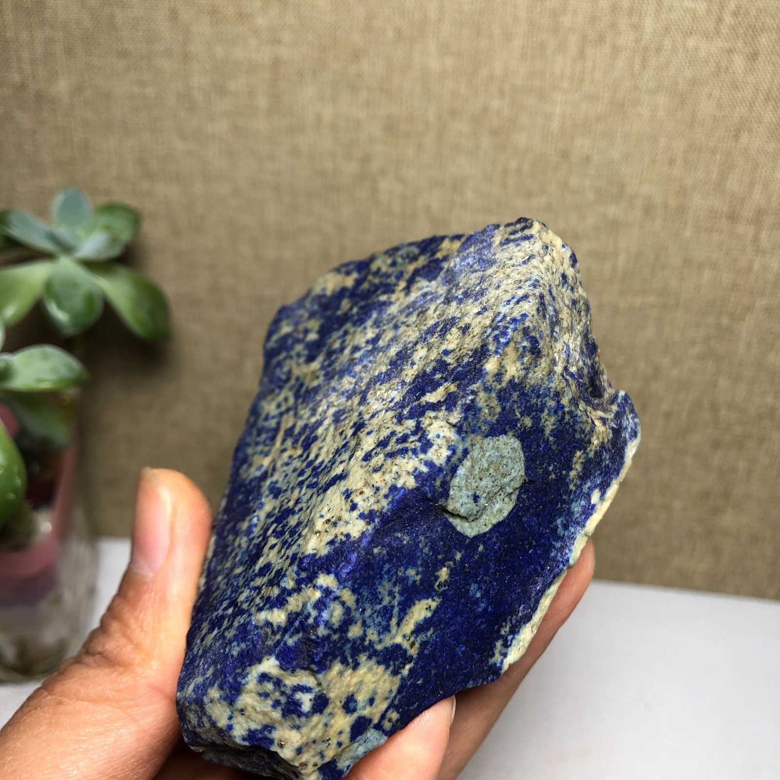 223g Natural lapis lazuli Crystal gemstone Rough Mineral Specimen healing A2024