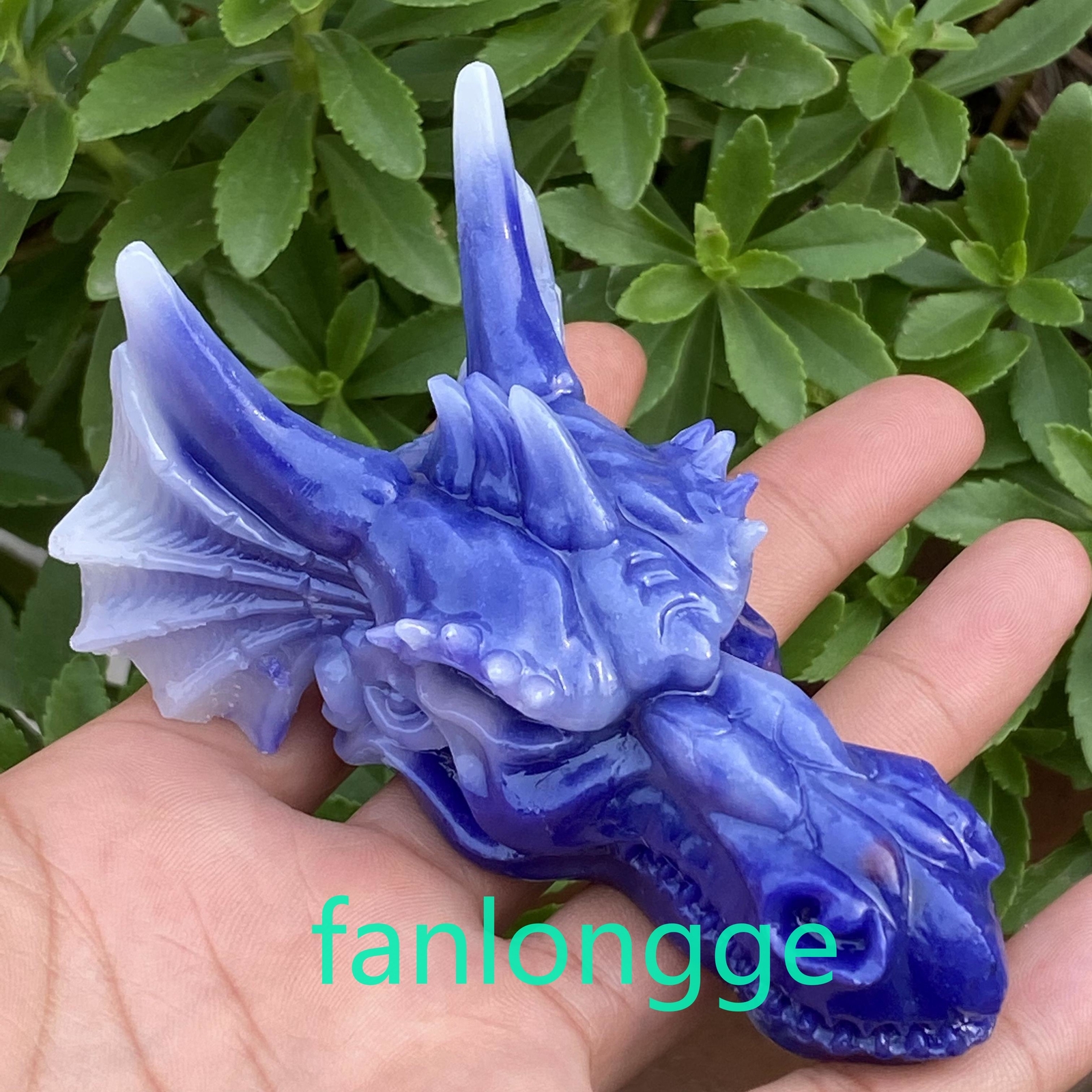 3.5″ Luminous Stone Pink Dragon skull Carved Quartz Crystal Gift Healing 1pc